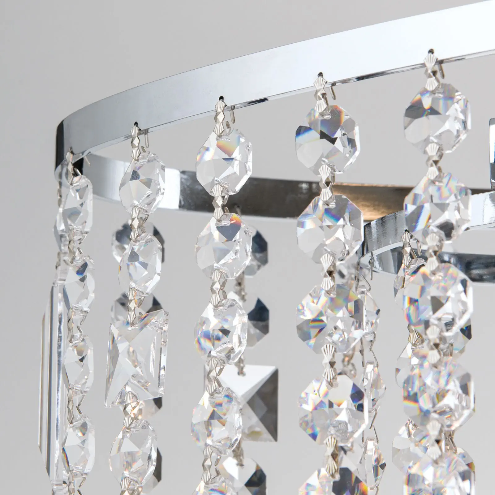 Viseća lampa KRISTALLDESIGN, ovalnog oblika, 90x25cm, hromirana - 6