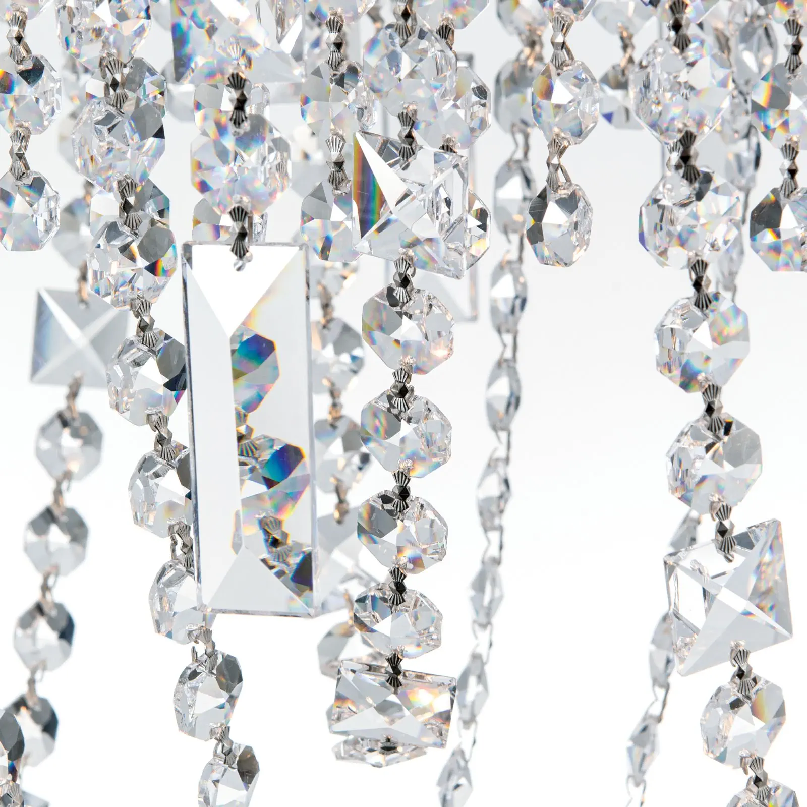 Viseća lampa KRISTALLDESIGN, ovalnog oblika, 110x25cm, hromirana - 6