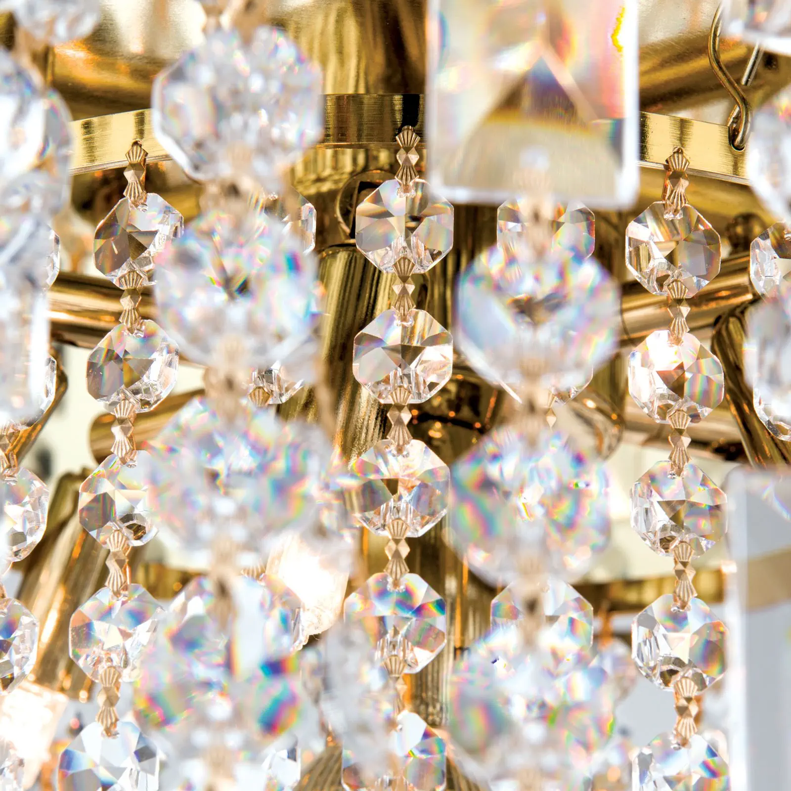 Viseća lampa KRISTALLDESIGN, okruglog oblika, 50cm, 24-karatno pozlaćena - 5