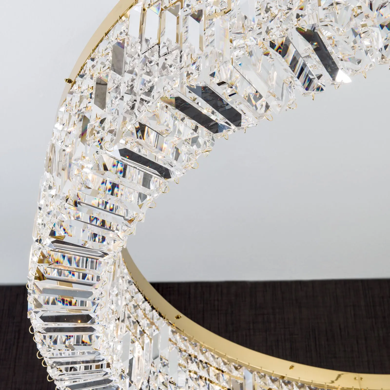 Luster RING, 12 izvora svetla, zlatni - 2