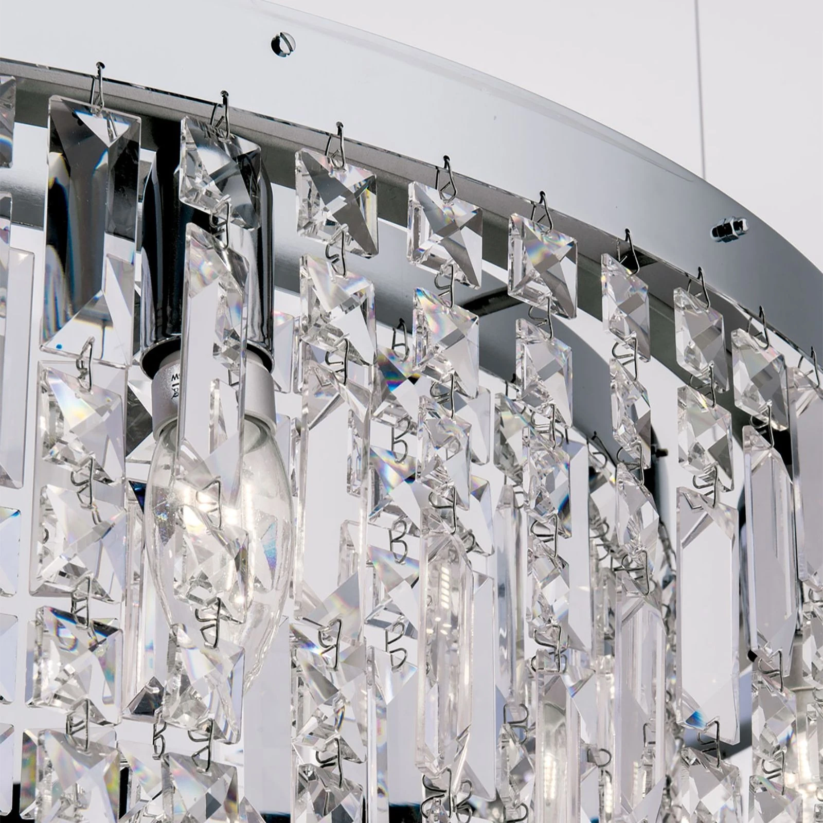 Luster RING, 12 izvora svetla, 110 cm, hrom - 3