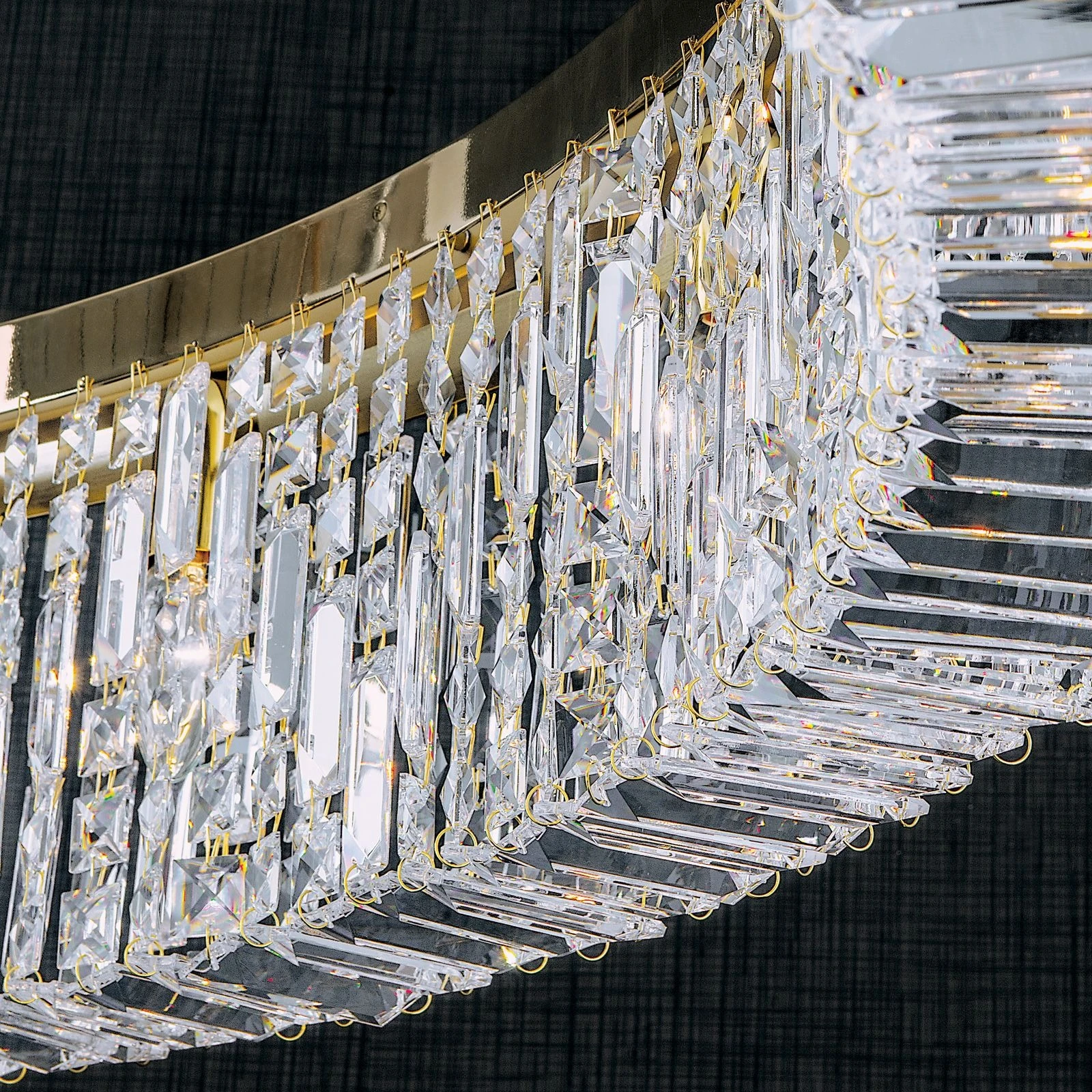 Luster RING, 16 izvora svetla, 140 cm, 24-karatno pozlaćen - 2