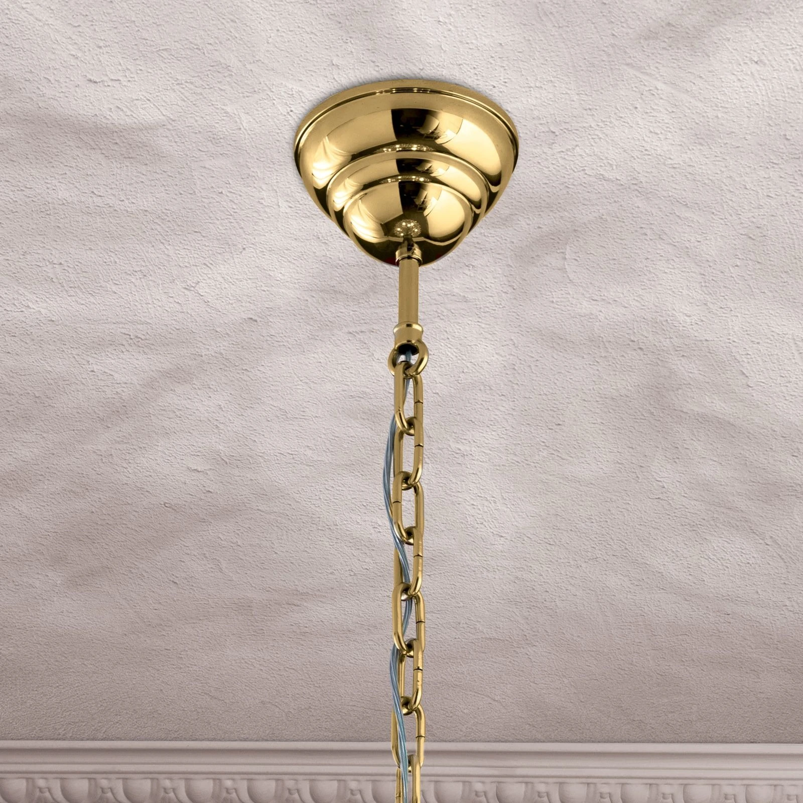 Luster KRISTALL KLASSISCH, 6 izvora svetla, 24-karatno pozlaćeno - 3