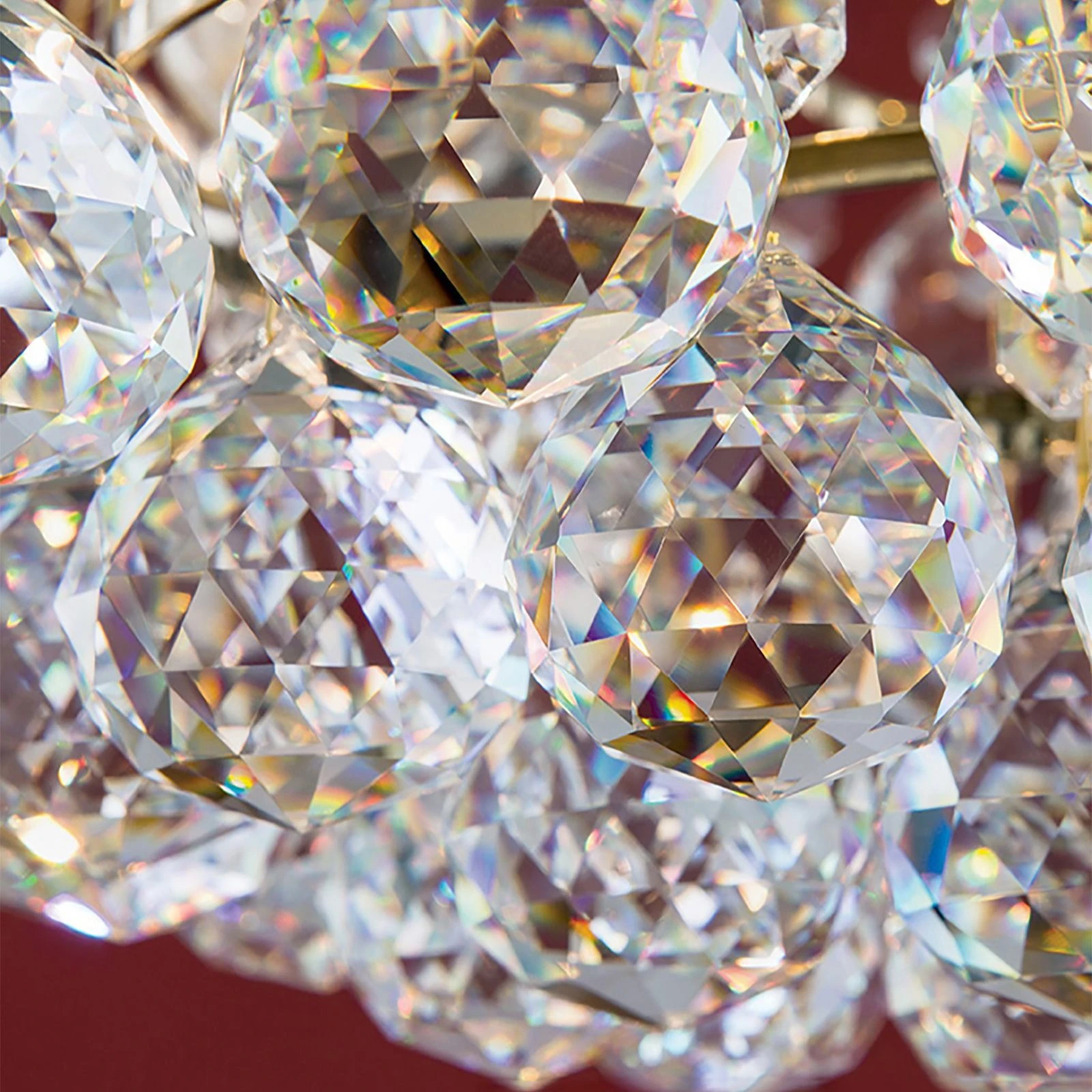 Luster KRISTALL KLASSISCH, 6 izvora svetla, 24-karatno pozlaćeno - 8