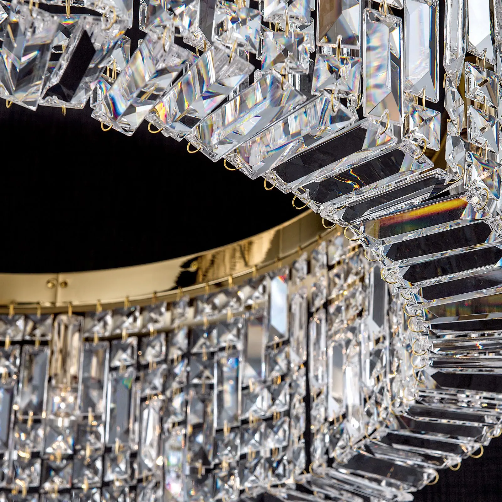 Luster RING, 6 izvora svetla, zlatni - 2