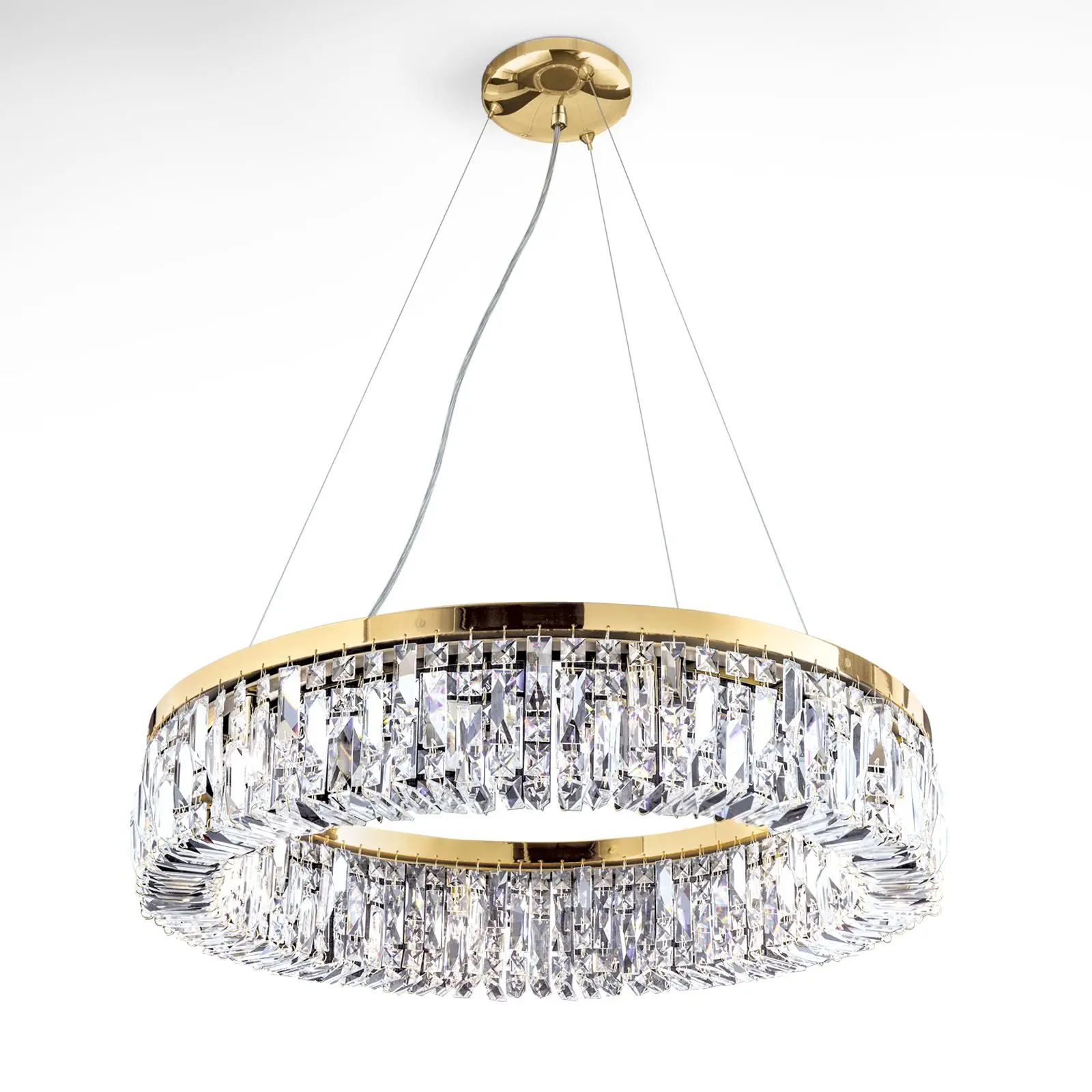 Luster RING, 6 izvora svetla, zlatni - 3