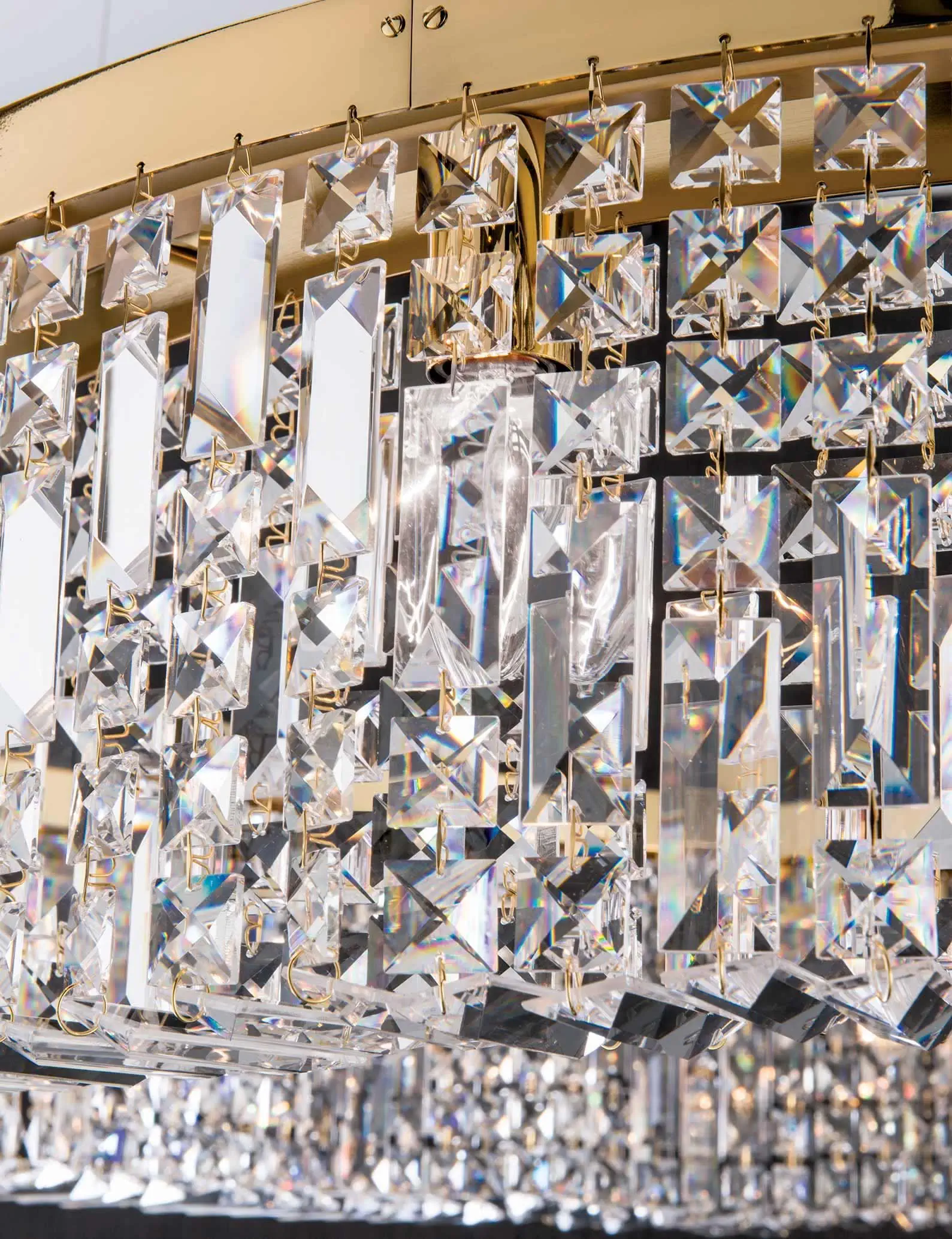 Luster RING, 6 izvora svetla, zlatni - 4