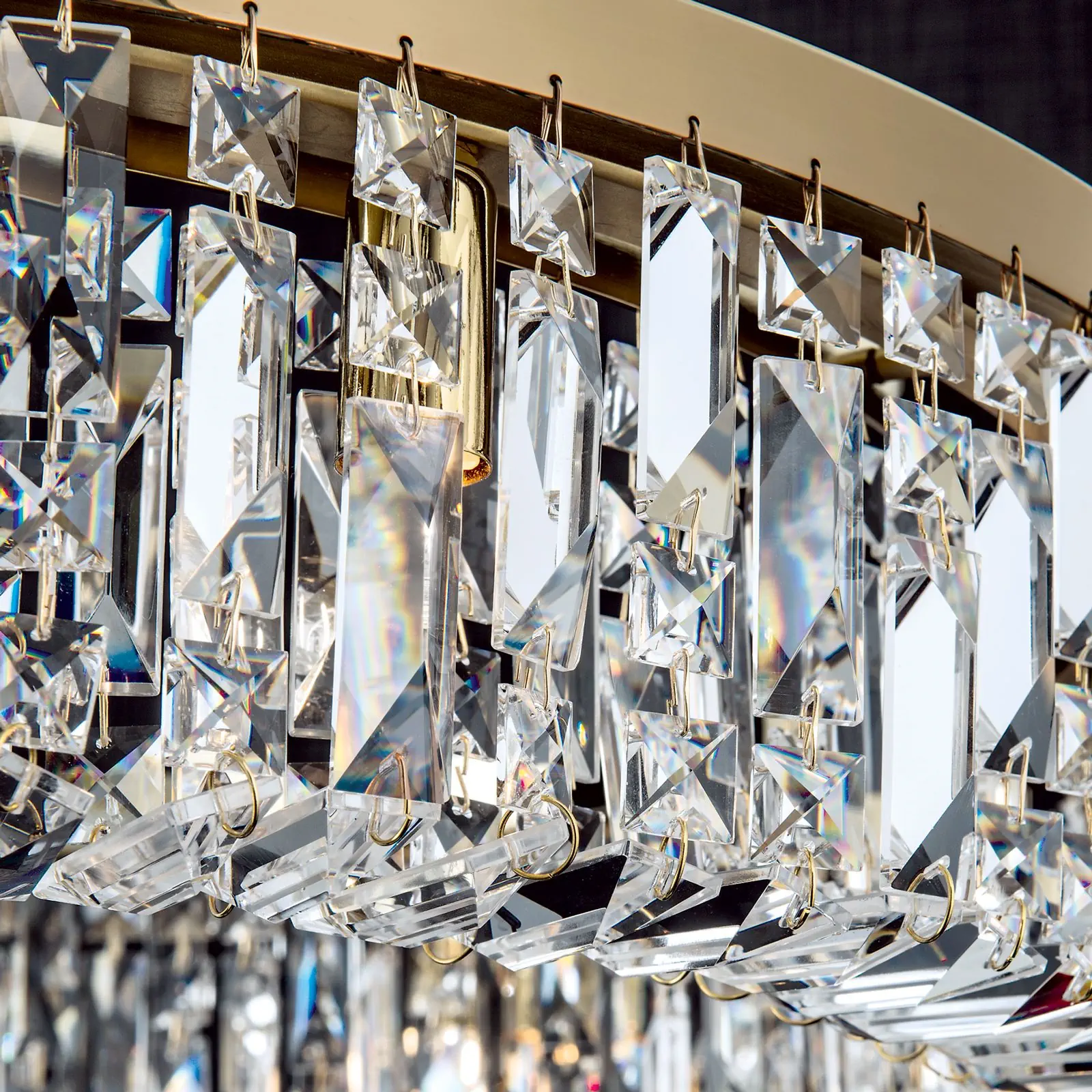 Luster RING, 6 izvora svetla, zlatni - 5