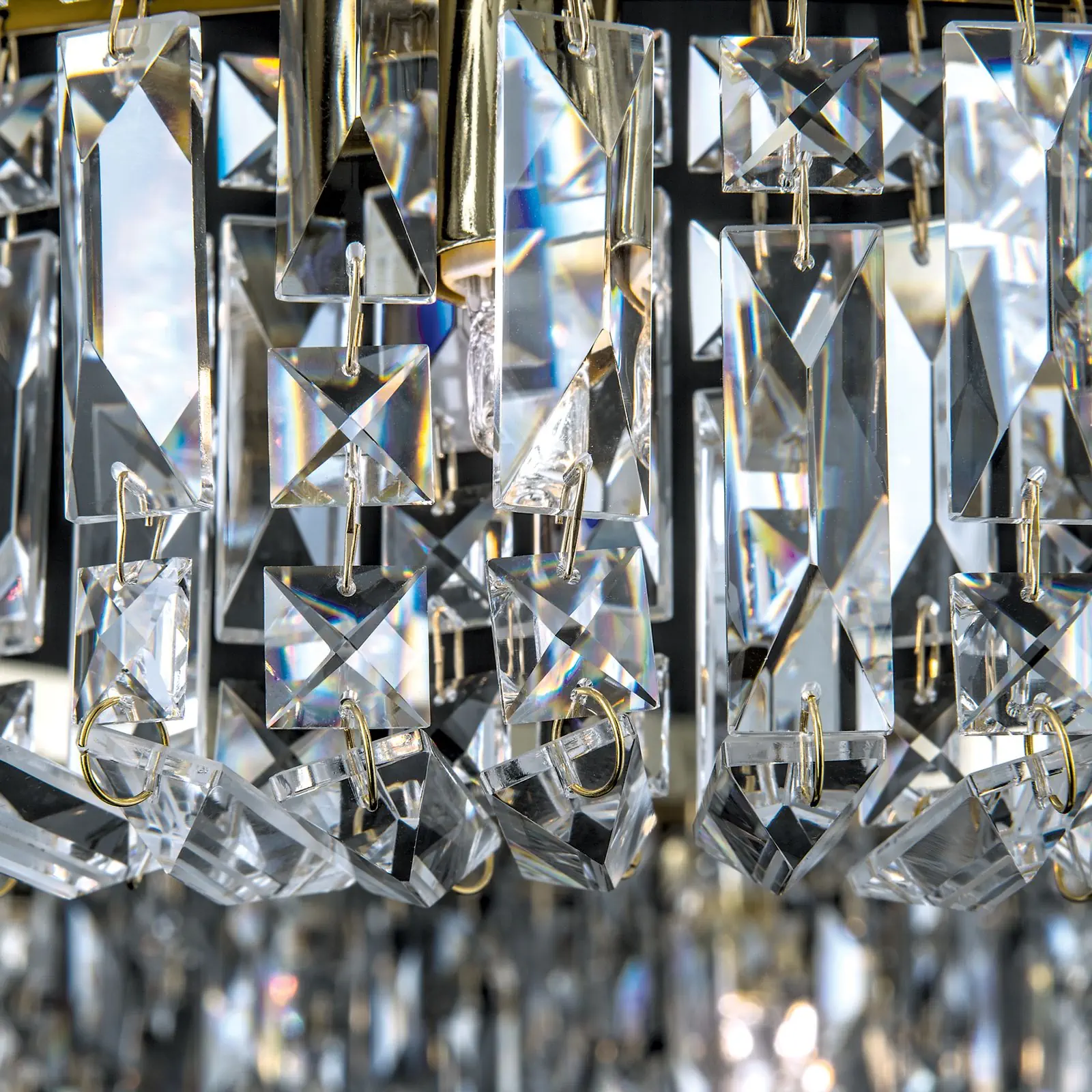 Luster RING, 6 izvora svetla, zlatni - 7