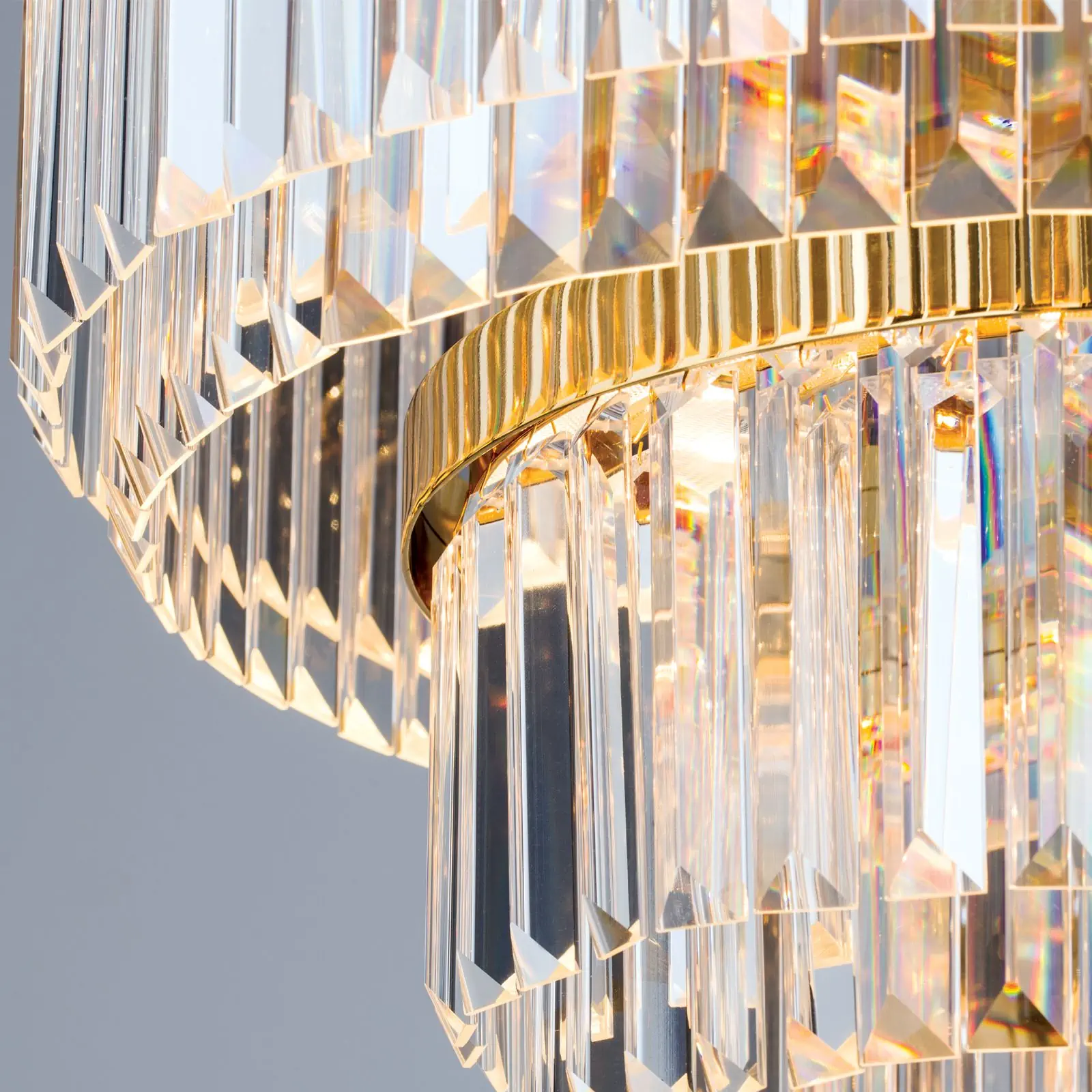 LED luster PRISM, pozlaćen 24-karatnim zlatom - 5