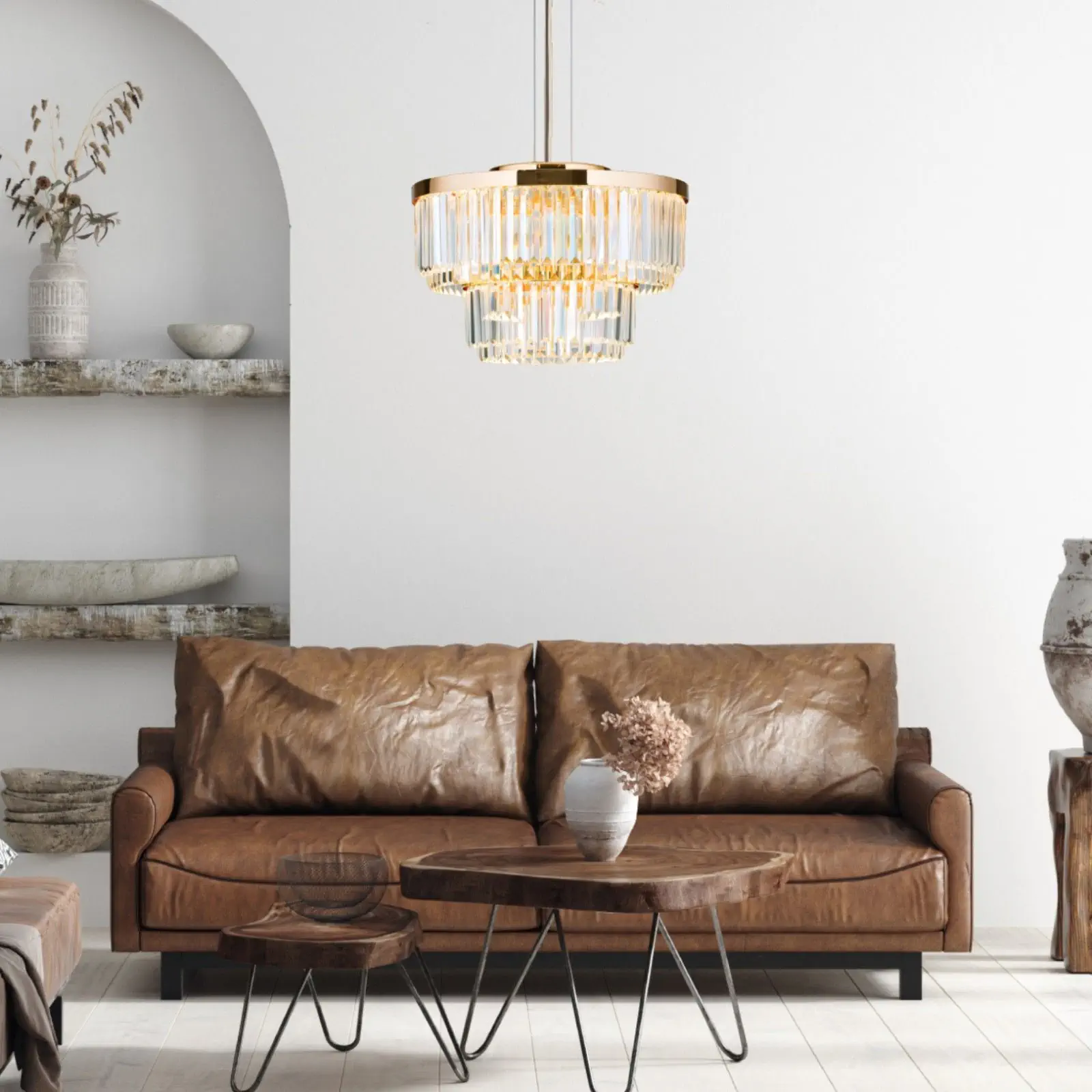 LED luster PRISM, pozlaćen 24-karatnim zlatom - 9