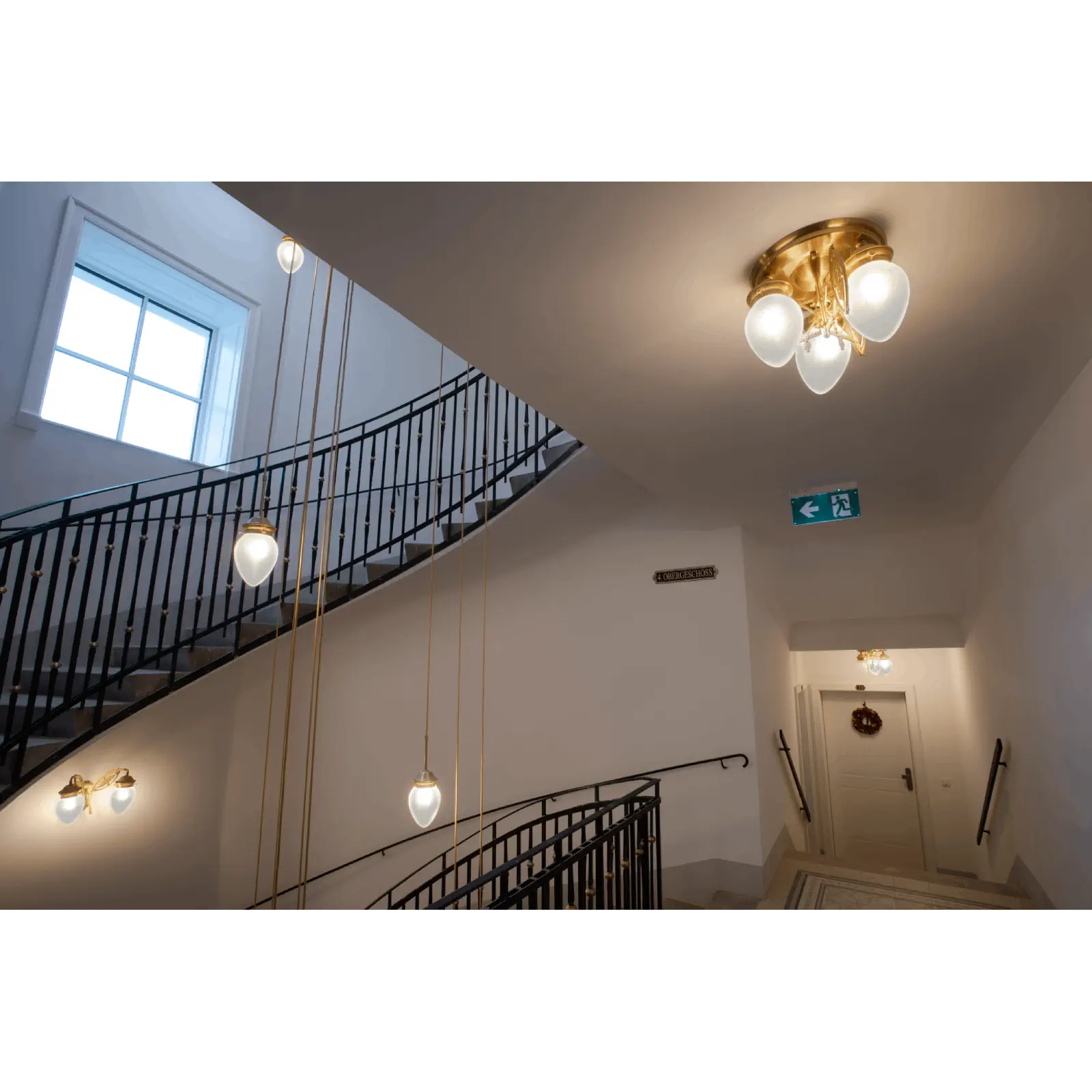 Plafonski luster BUDAPEST, sa 3 izvora svetla, bronza - 10