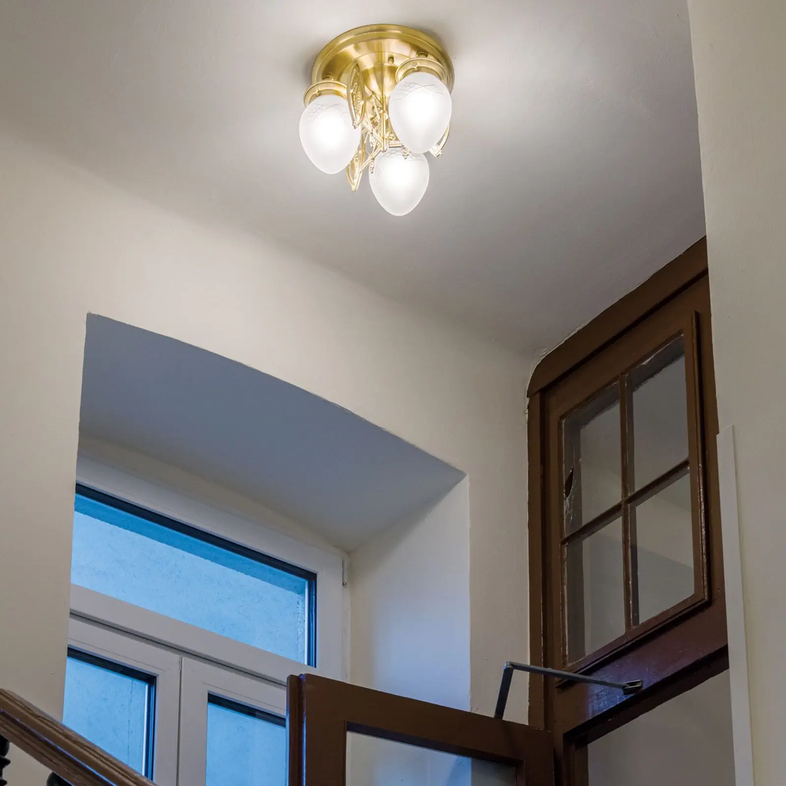 Plafonski luster BUDAPEST, sa 3 izvora svetla, bronza - 9