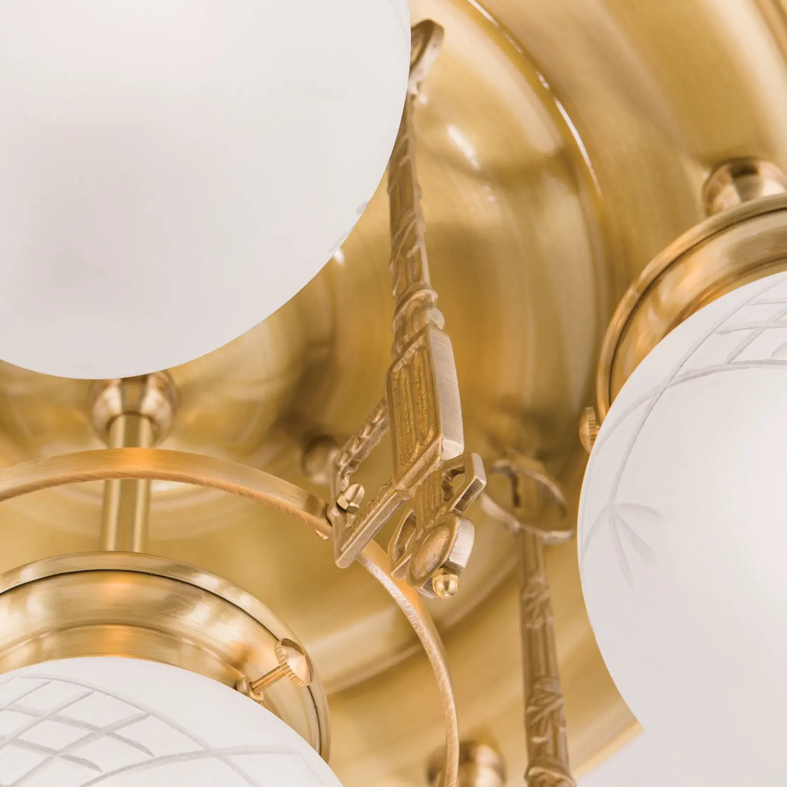 Plafonski luster BUDAPEST, sa 6 izvora svetla, bronza - 6