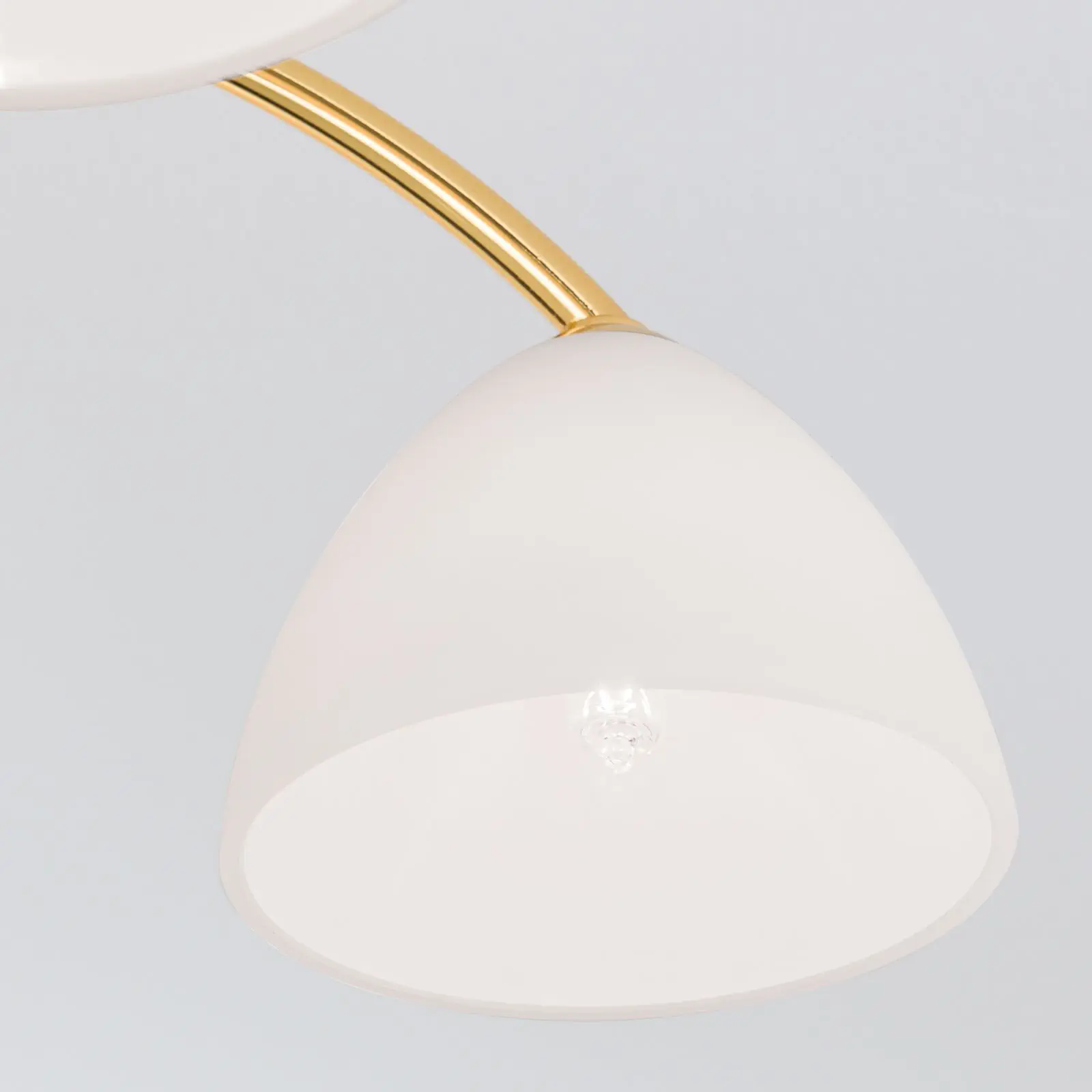 Plafonski luster OPALDESIGN, sa 7 izvora svetla, zlatni, sa opalnim staklom - 5