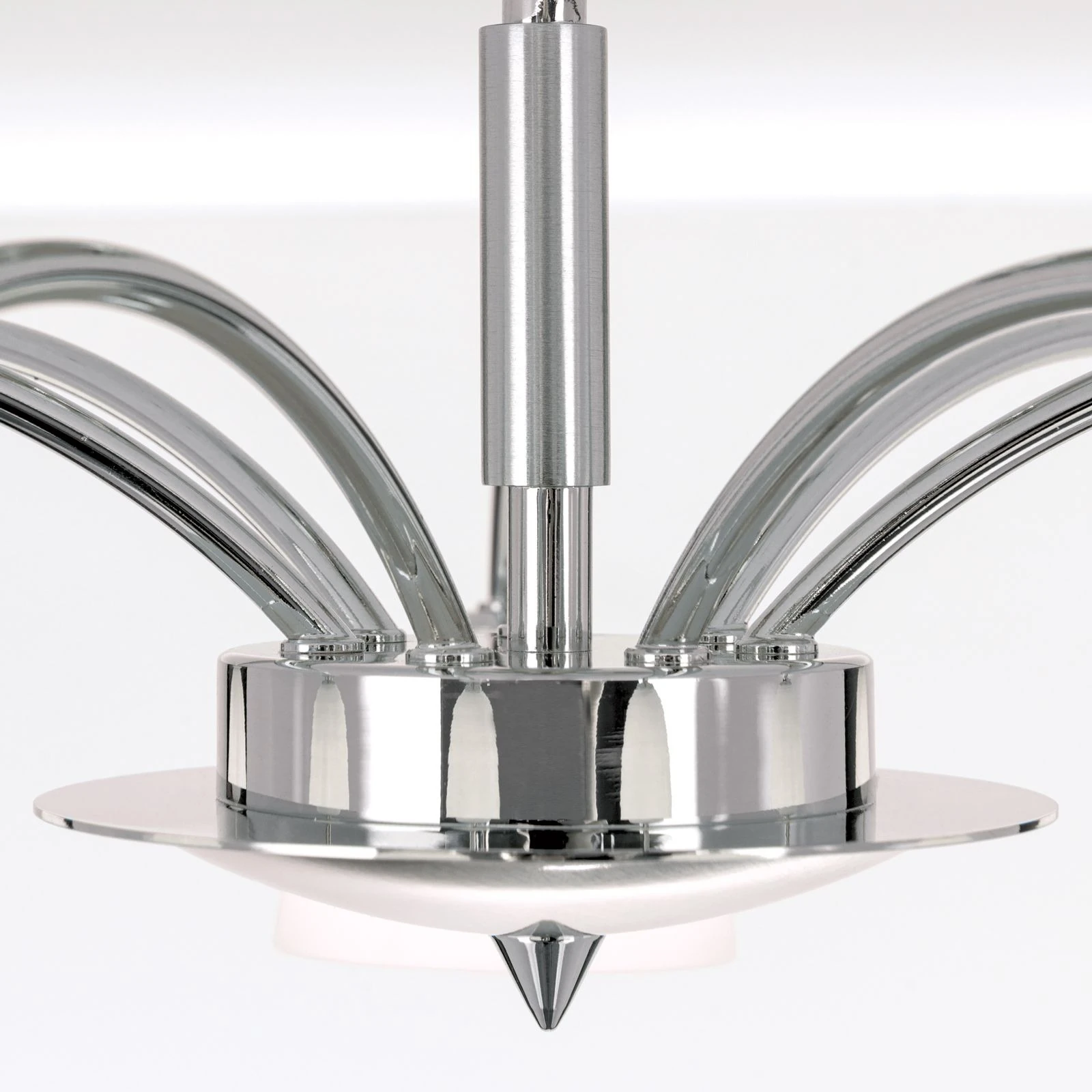 Plafonska lampa OPALDESIGN, 7 izvora svetla, saten hrom, opal staklo - 6