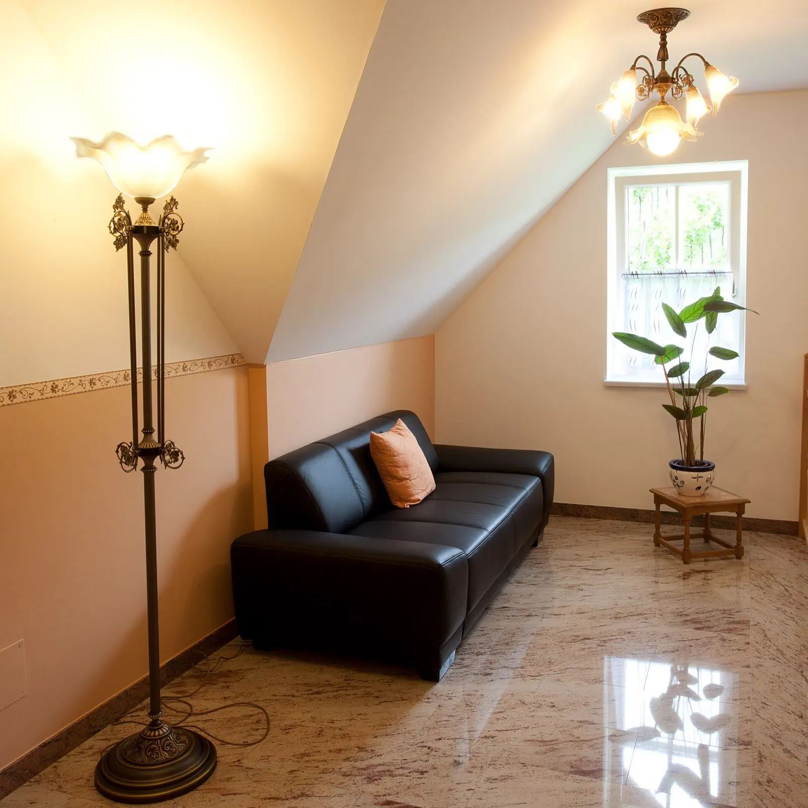 Plafonski luster TOSCA, sa 5 izvora svetla, antička patina - 9