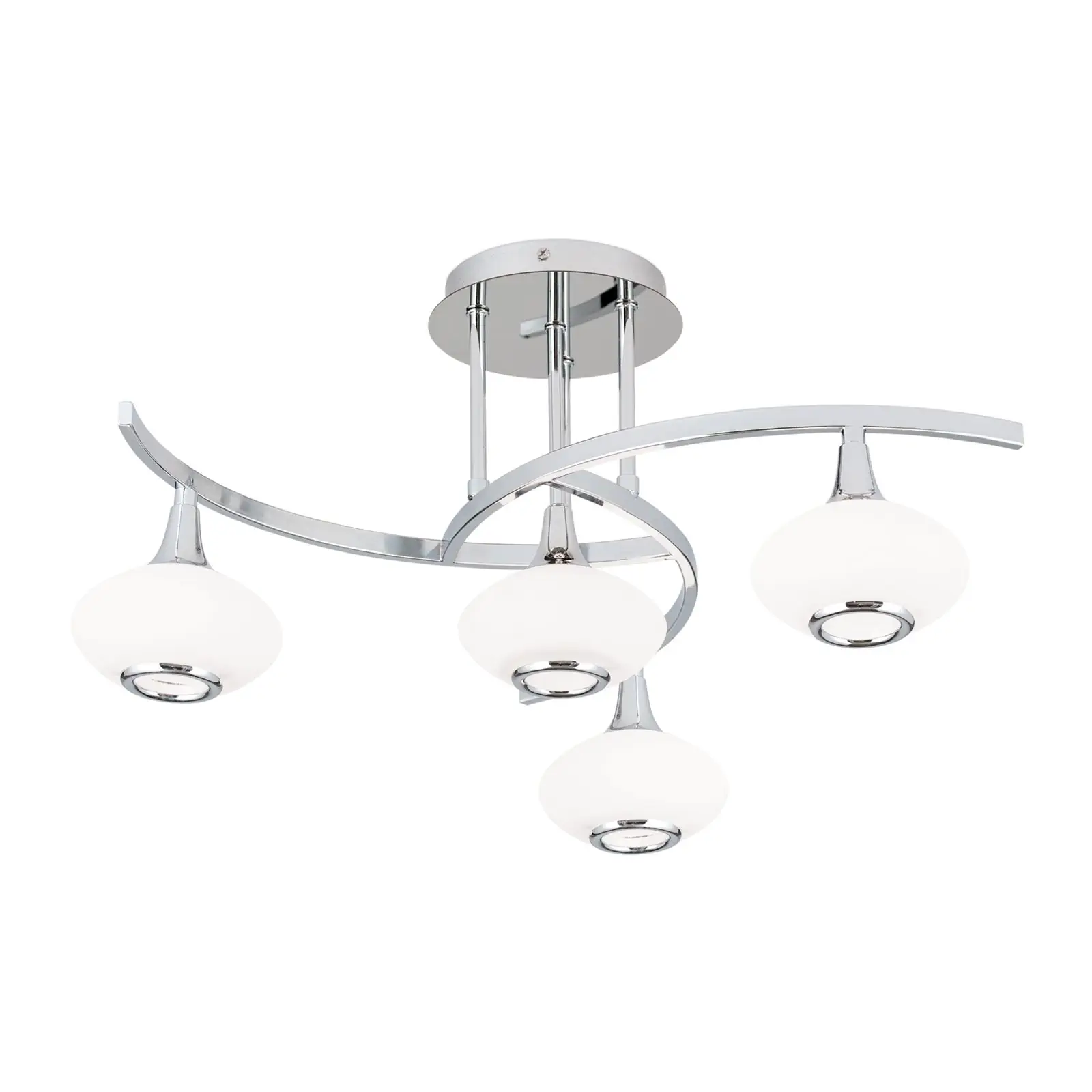 Plafonska lampa LIA, hrom, sa 4 izvora svetla - 4