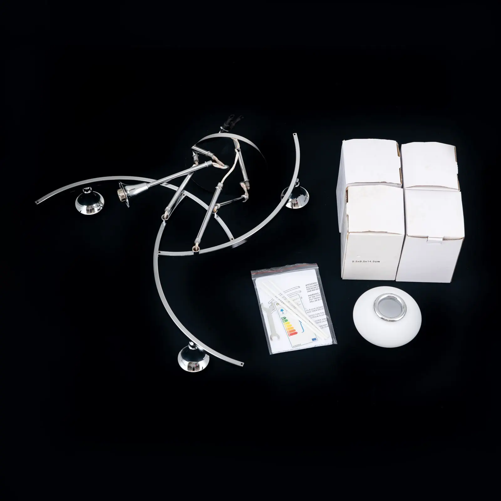 Plafonska lampa LIA, hrom, sa 4 izvora svetla - 8