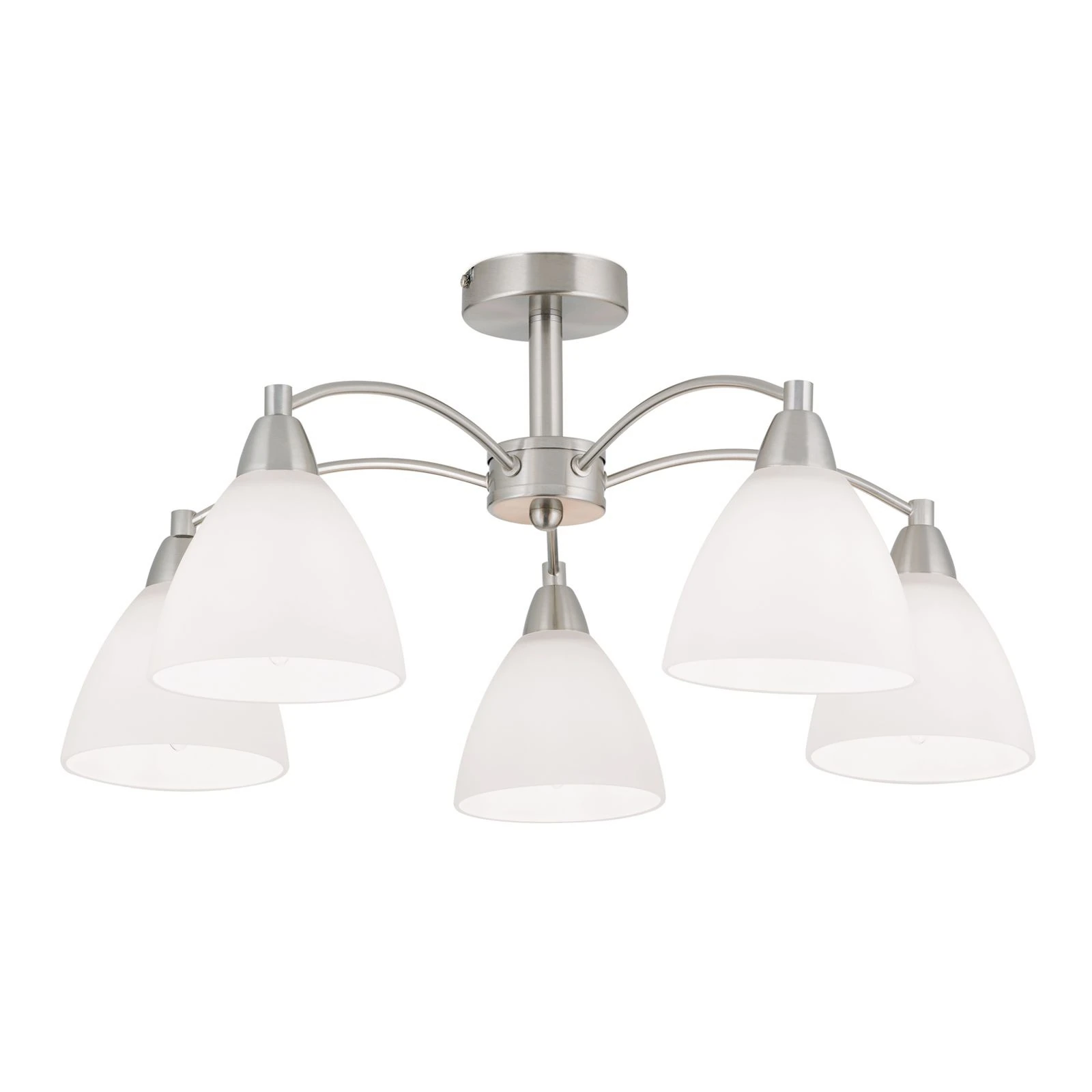 Plafonski luster SUSAN, sa 5 izvora svetla, saten hrom - 4