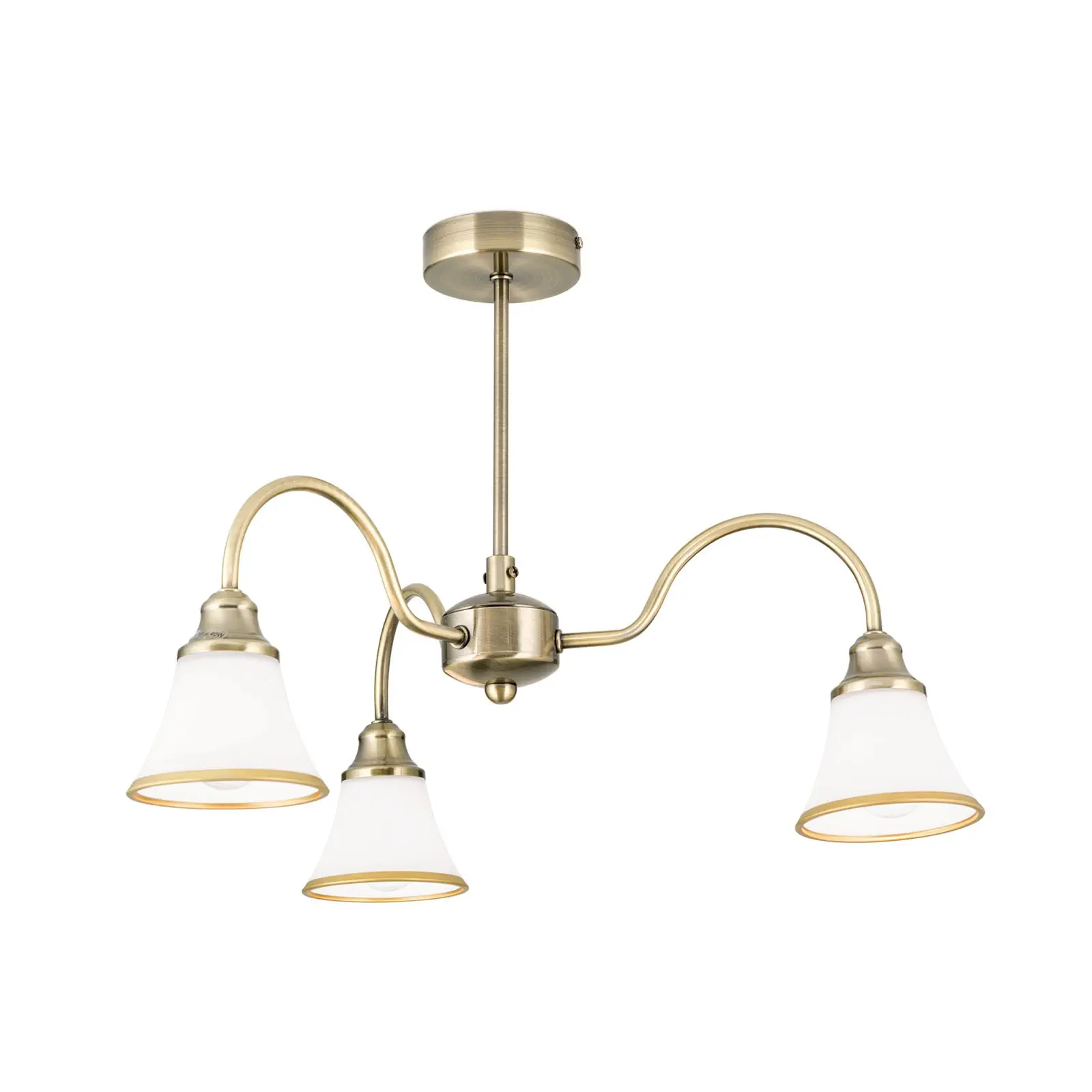 Plafonski luster MAJA, sa 3 izvora svetla, patina - 4