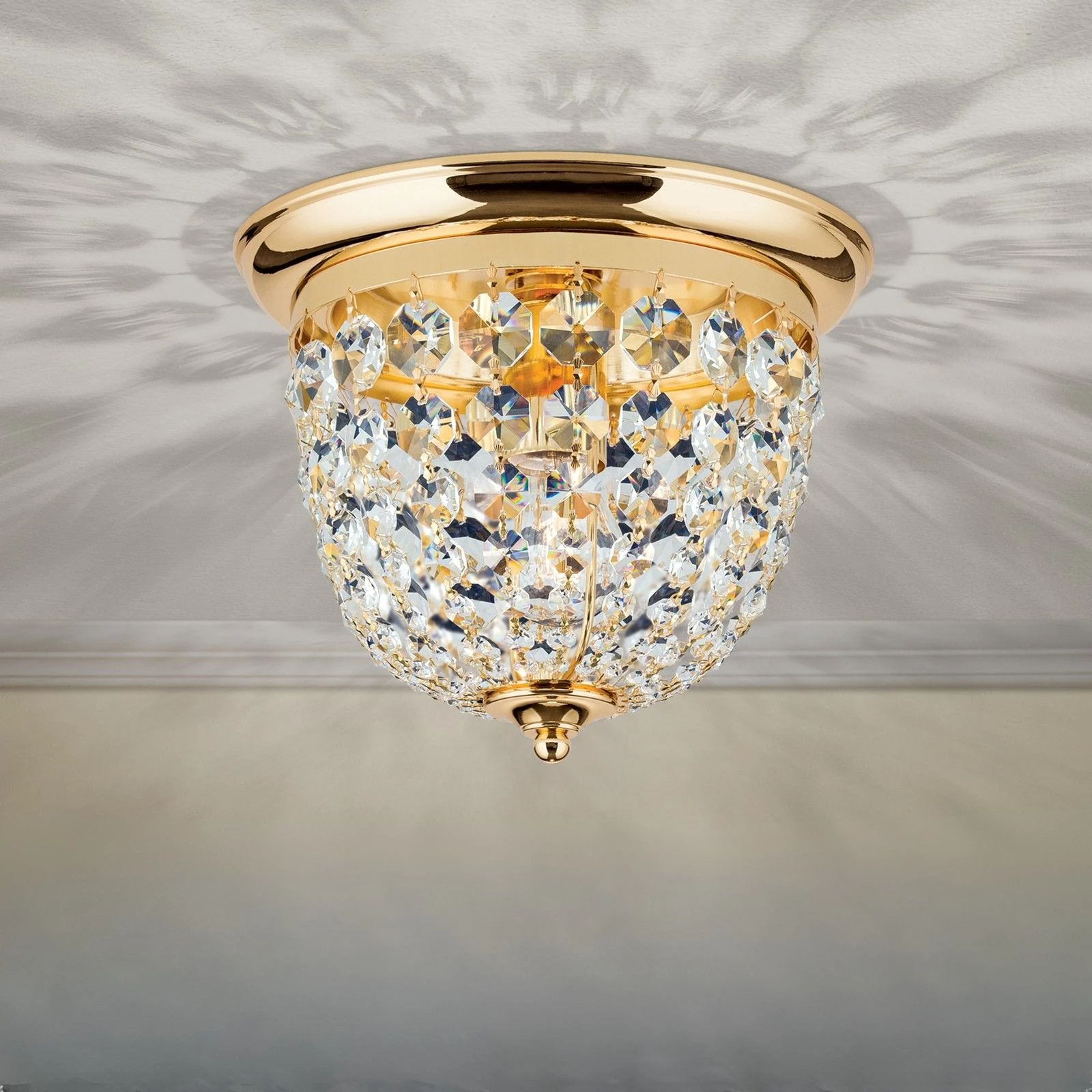 Plafonska lampa PLAFOND, Ø 26 cm, zlato - 1