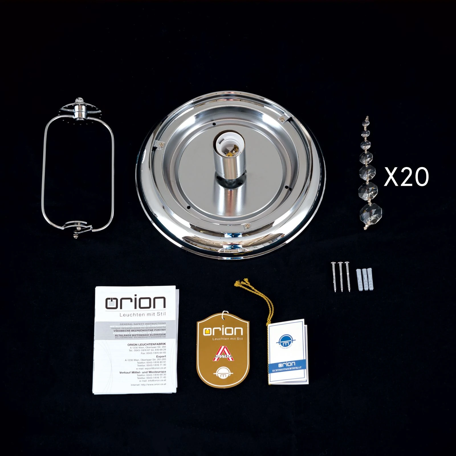 Plafonska lampa PLAFOND, Ø 26 cm, hrom - 8