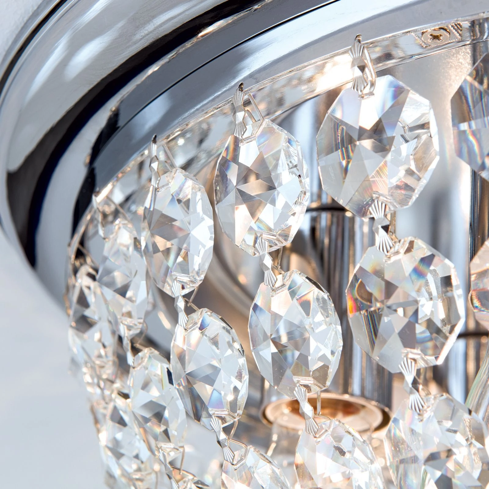 Plafonska lampa PLAFOND, Ø 47 cm, hrom - 6