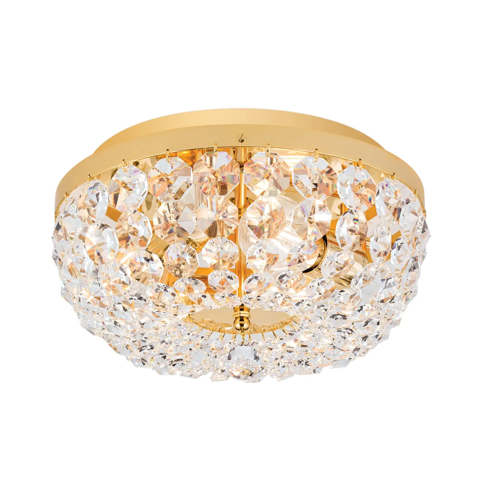 Plafonski luster SHERATON, sa 3 izvora svetla, zlatni, Ø 35 cm - 4