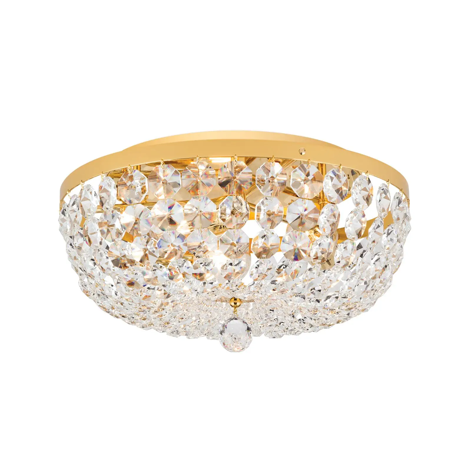 Plafonski luster SHERATON, sa 3 izvora svetla, zlatni, Ø 45 cm - 4