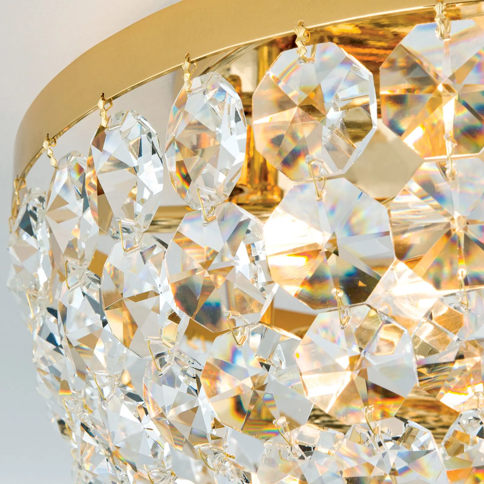 Plafonski luster SHERATON, sa 3 izvora svetla, zlatni, Ø 45 cm - 6