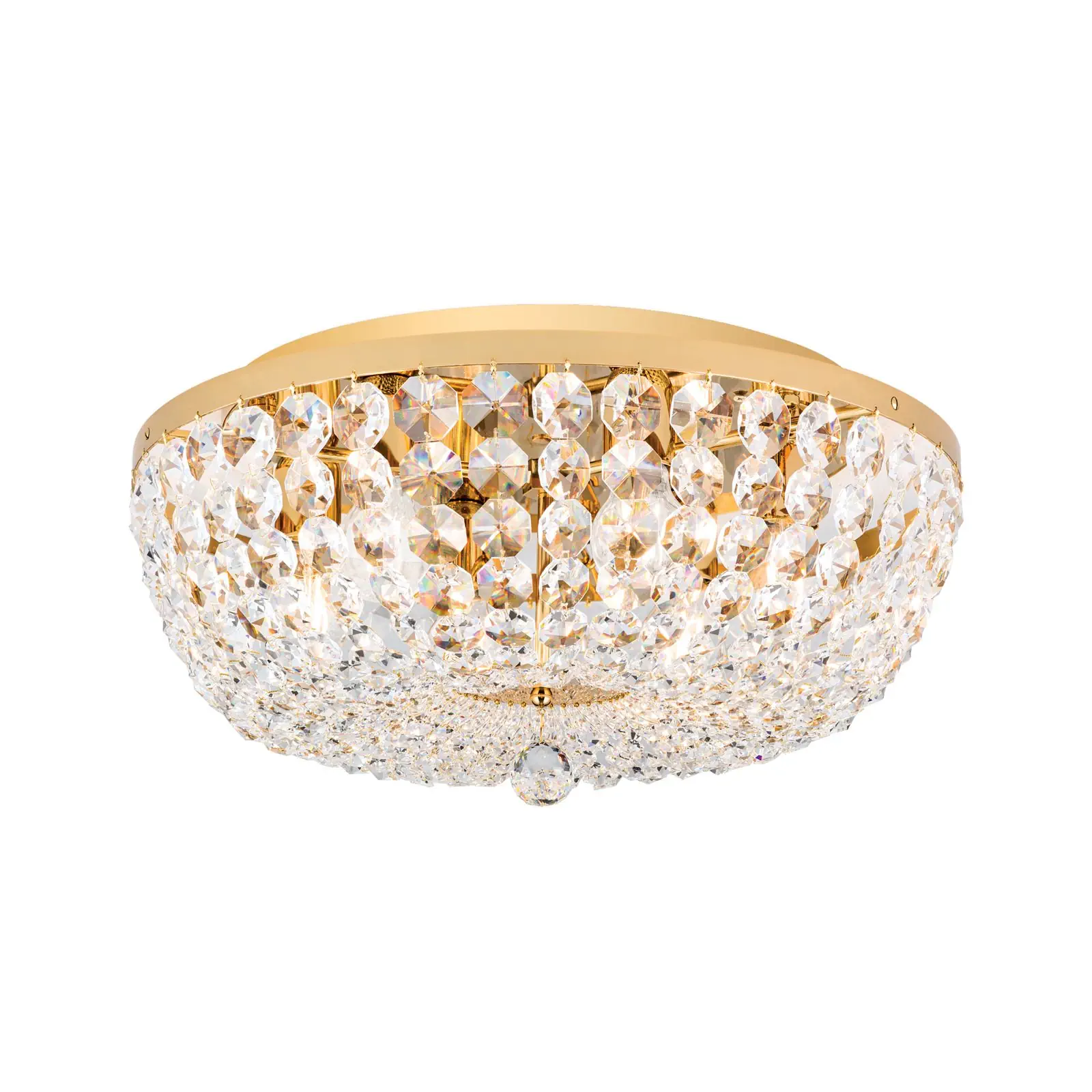 Plafonski luster SHERATON, sa 6 izvora svetla, zlatni, Ø 55 cm - 4