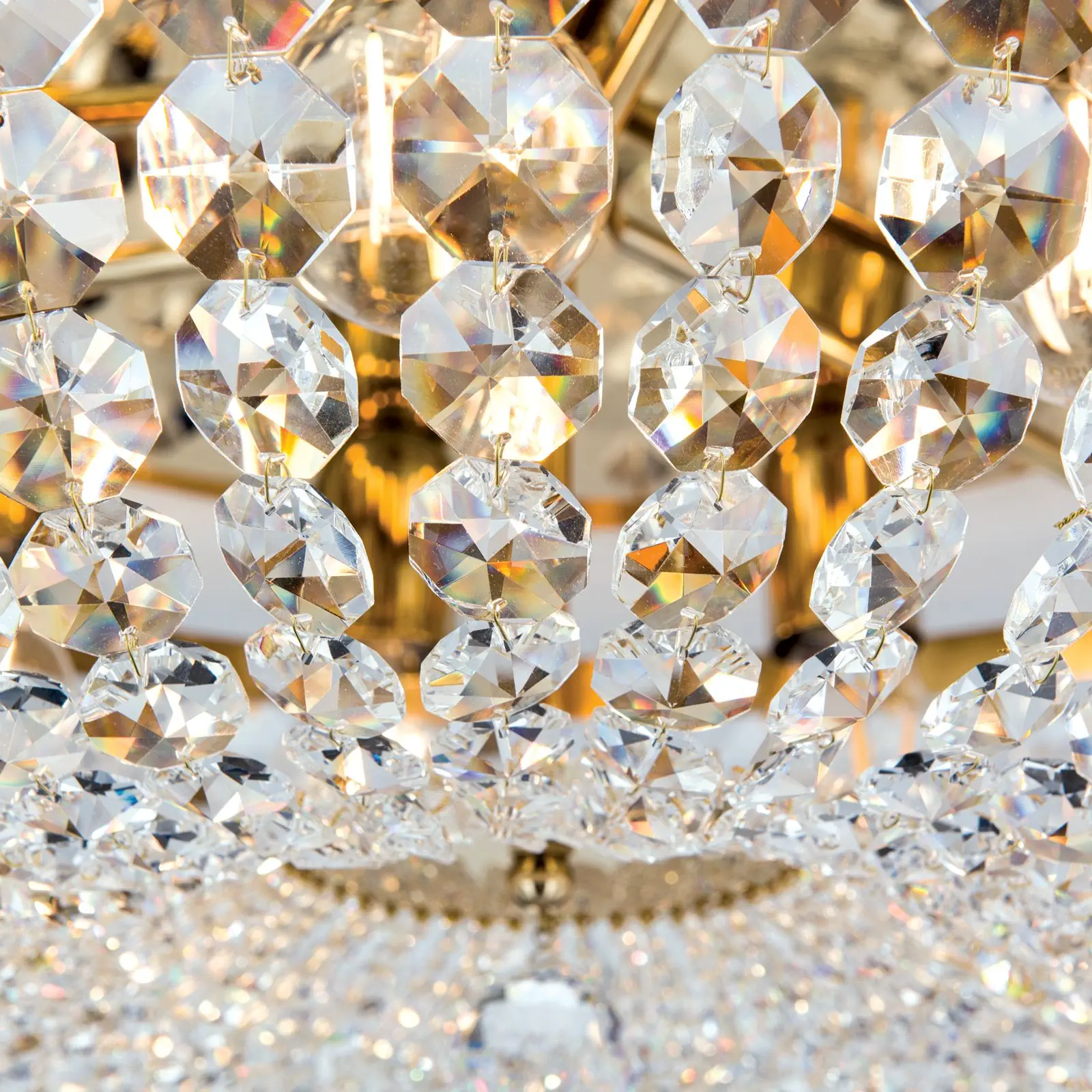 Plafonski luster SHERATON, sa 9 izvora svetla, zlatni, Ø 65 cm - 5