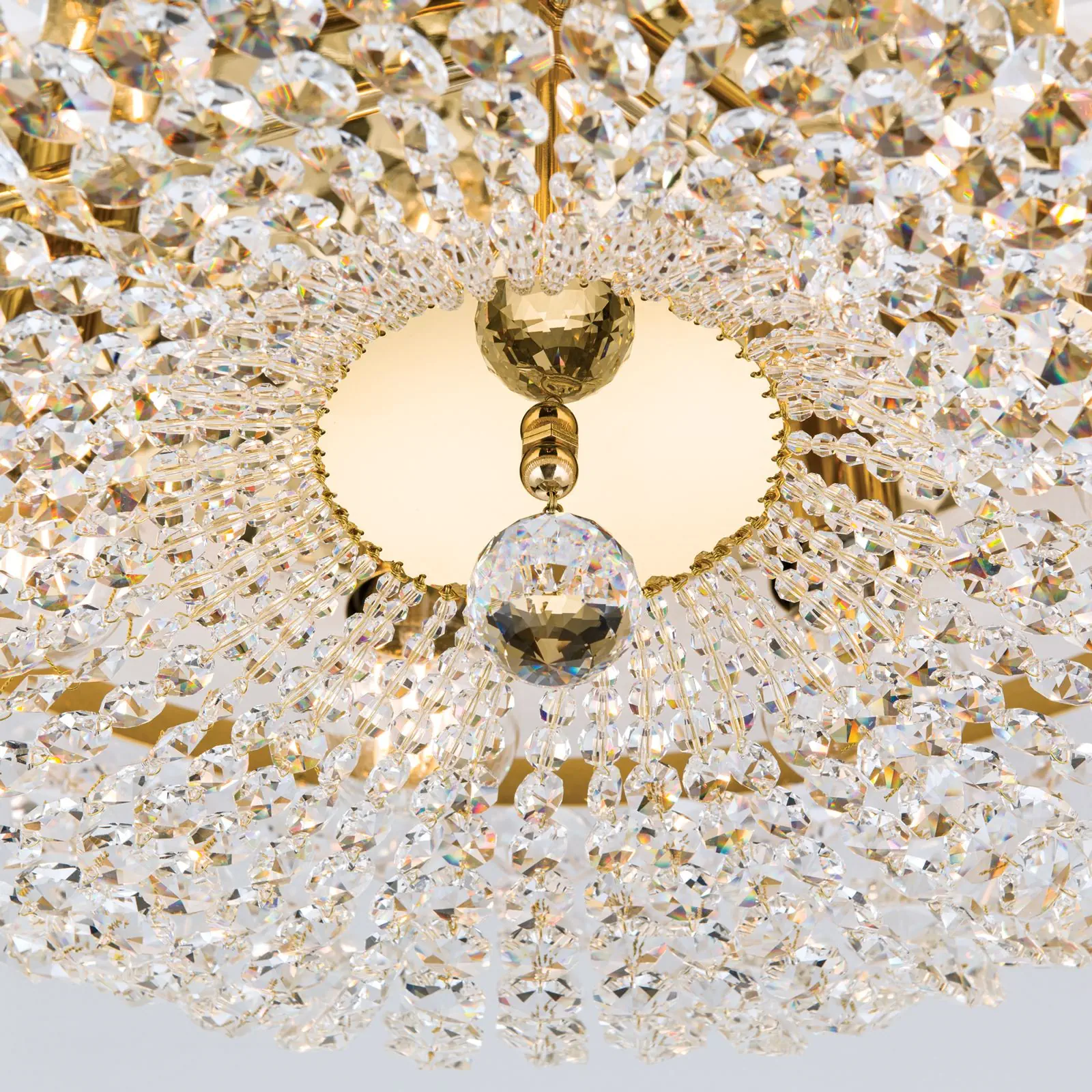 Plafonski luster SHERATON, sa 9 izvora svetla, zlatni, Ø 65 cm - 6