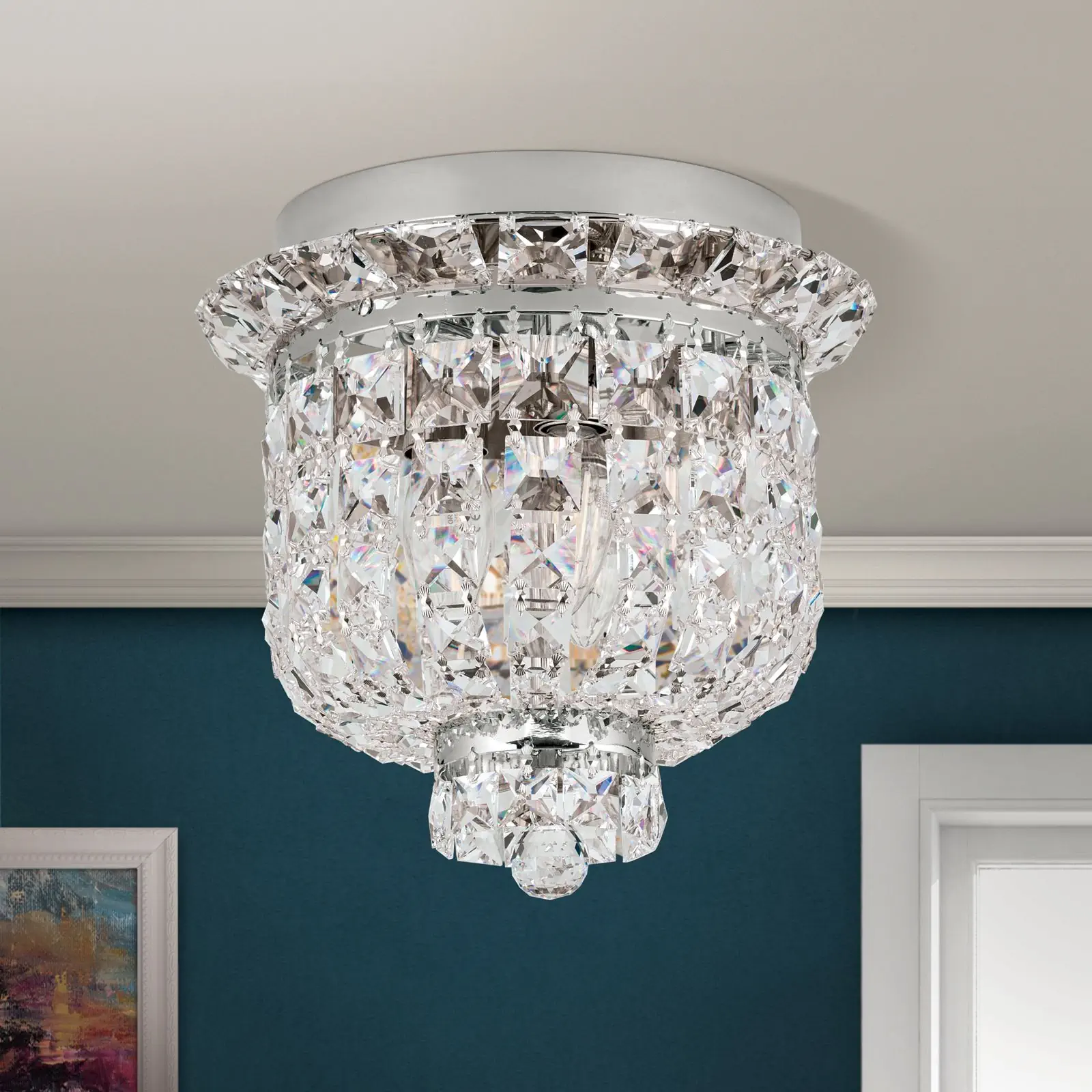 Plafonski luster AMBASSADOR, sa 3 izvora svetla, hrom, Ø 25 cm - 3