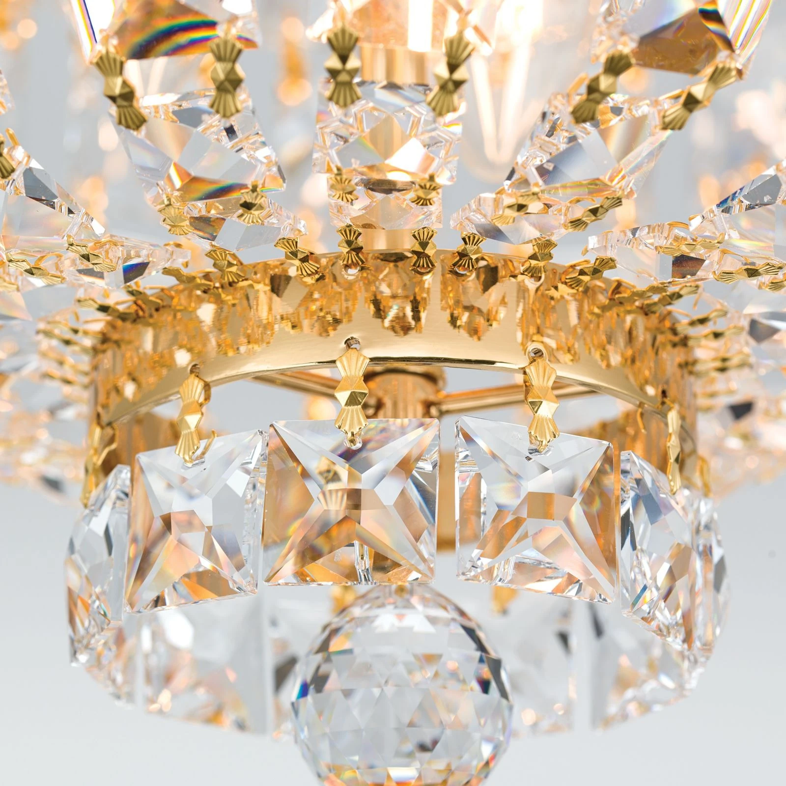 Plafonska lampa Ambassador, pozlaćena 24-karatnim zlatom, 25 cm - 6