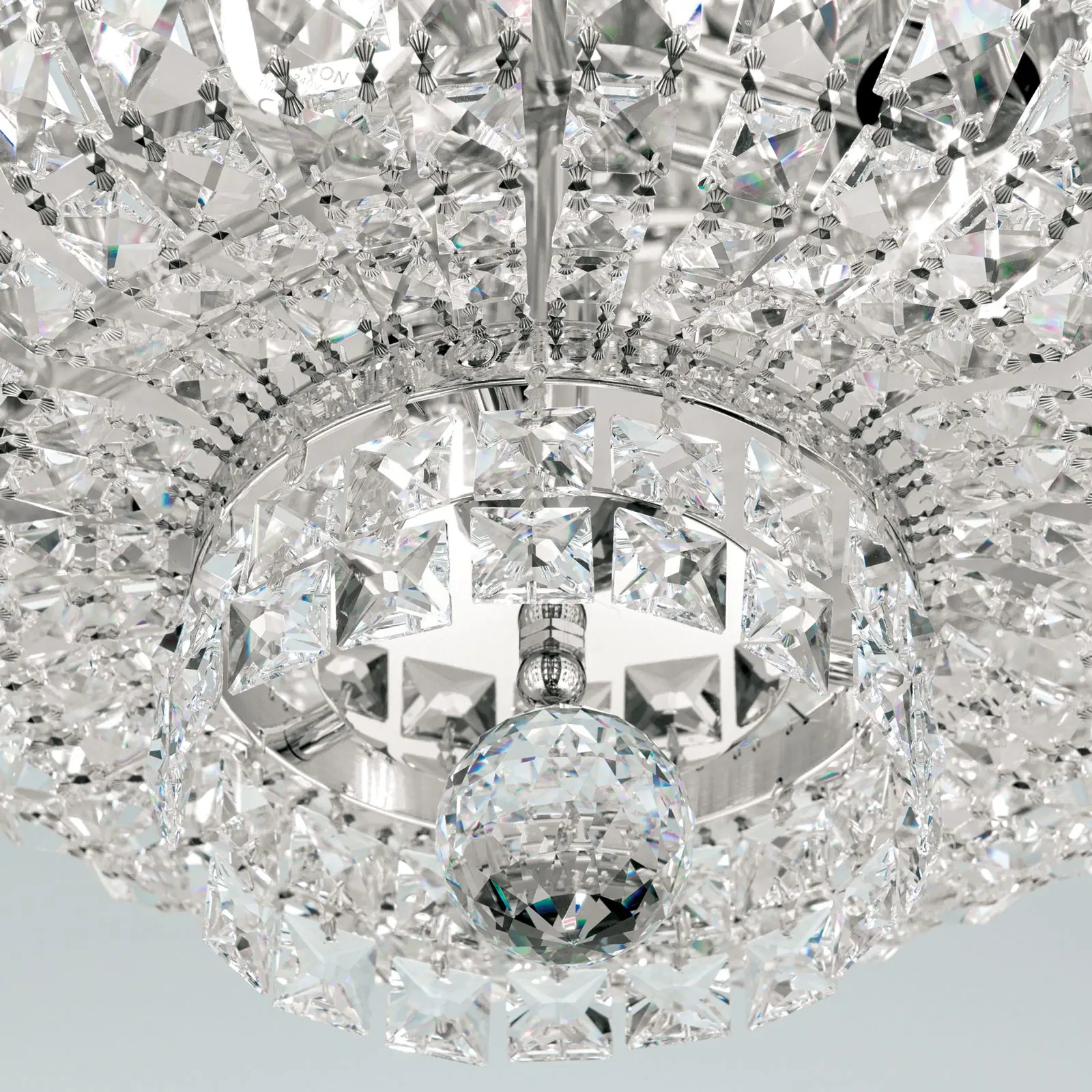 Plafonski luster AMBASSADOR, sa 3 izvora svetla, hrom, Ø 45 cm - 5