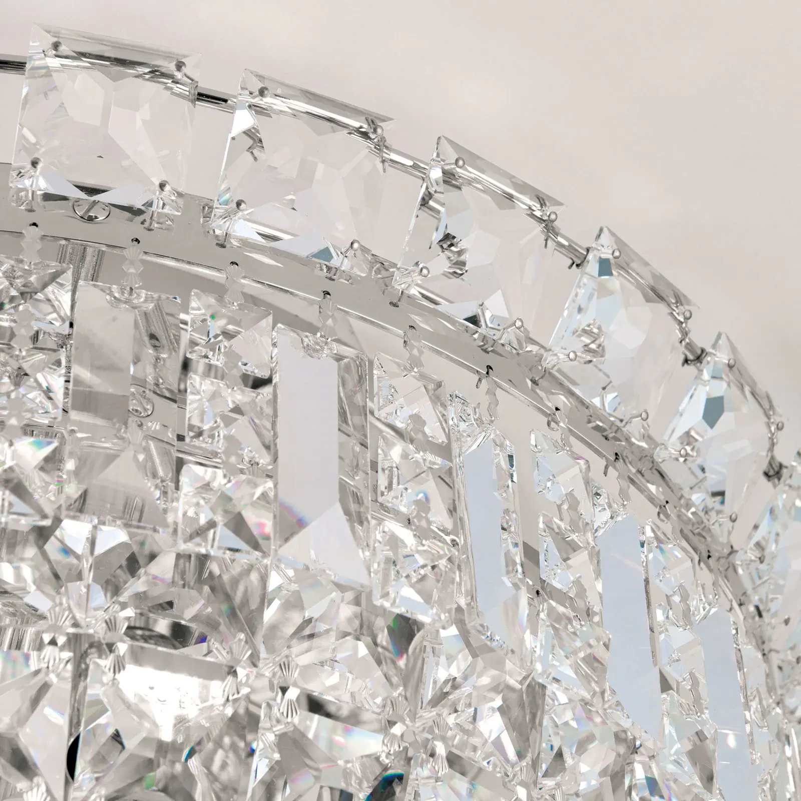 Plafonski luster AMBASSADOR, sa 3 izvora svetla, hrom, Ø 45 cm - 6