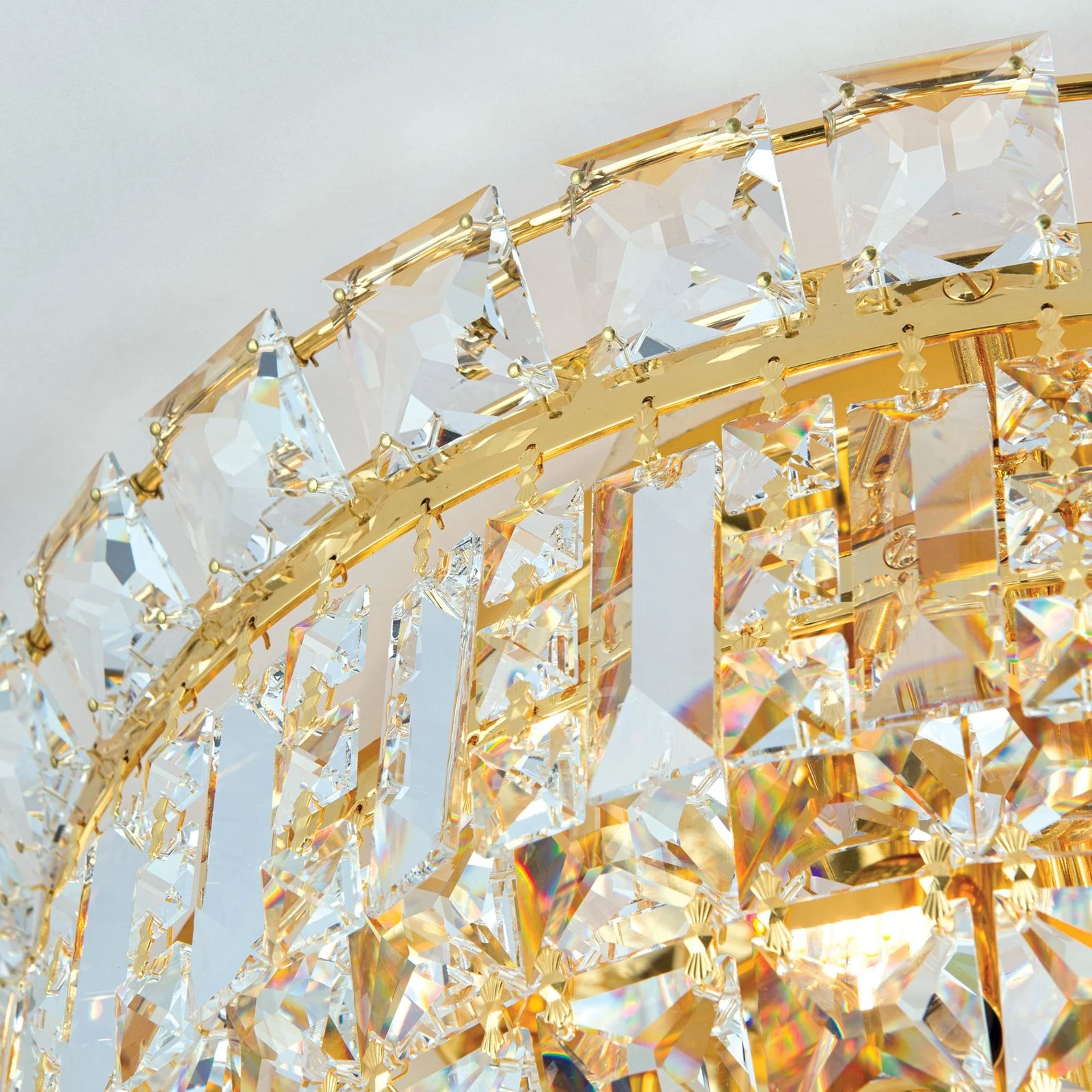 Plafonska lampa Ambassador, pozlaćena 24-karatnim zlatom, 45 cm - 6