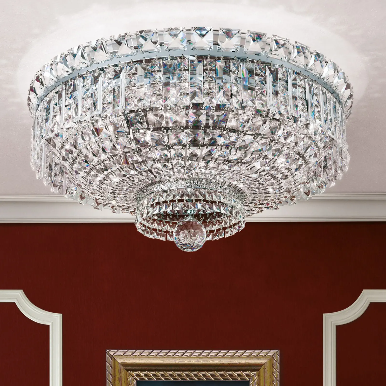 Plafonski luster AMBASSADOR, sa 9 izvora svetla, hrom, Ø 60 cm - 1