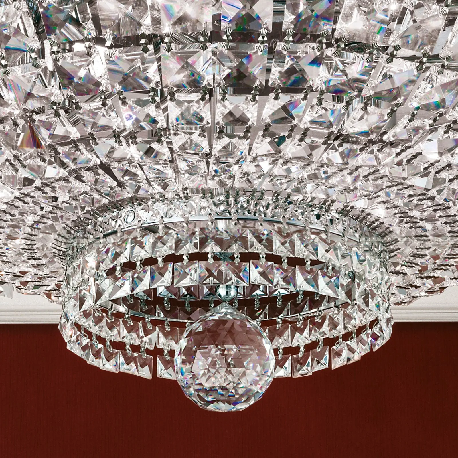 Plafonski luster AMBASSADOR, sa 9 izvora svetla, hrom, Ø 60 cm - 3