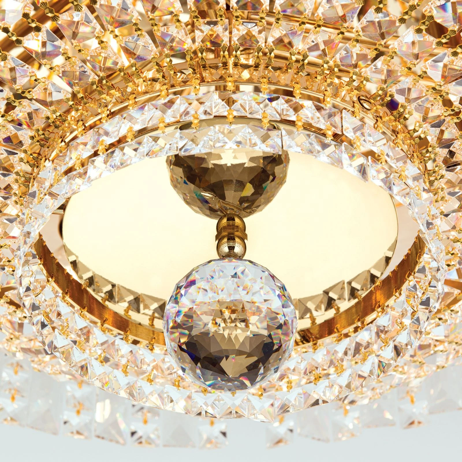 Plafonska lampa Ambassador, pozlaćena 24-karatnim zlatom, 60 cm - 5