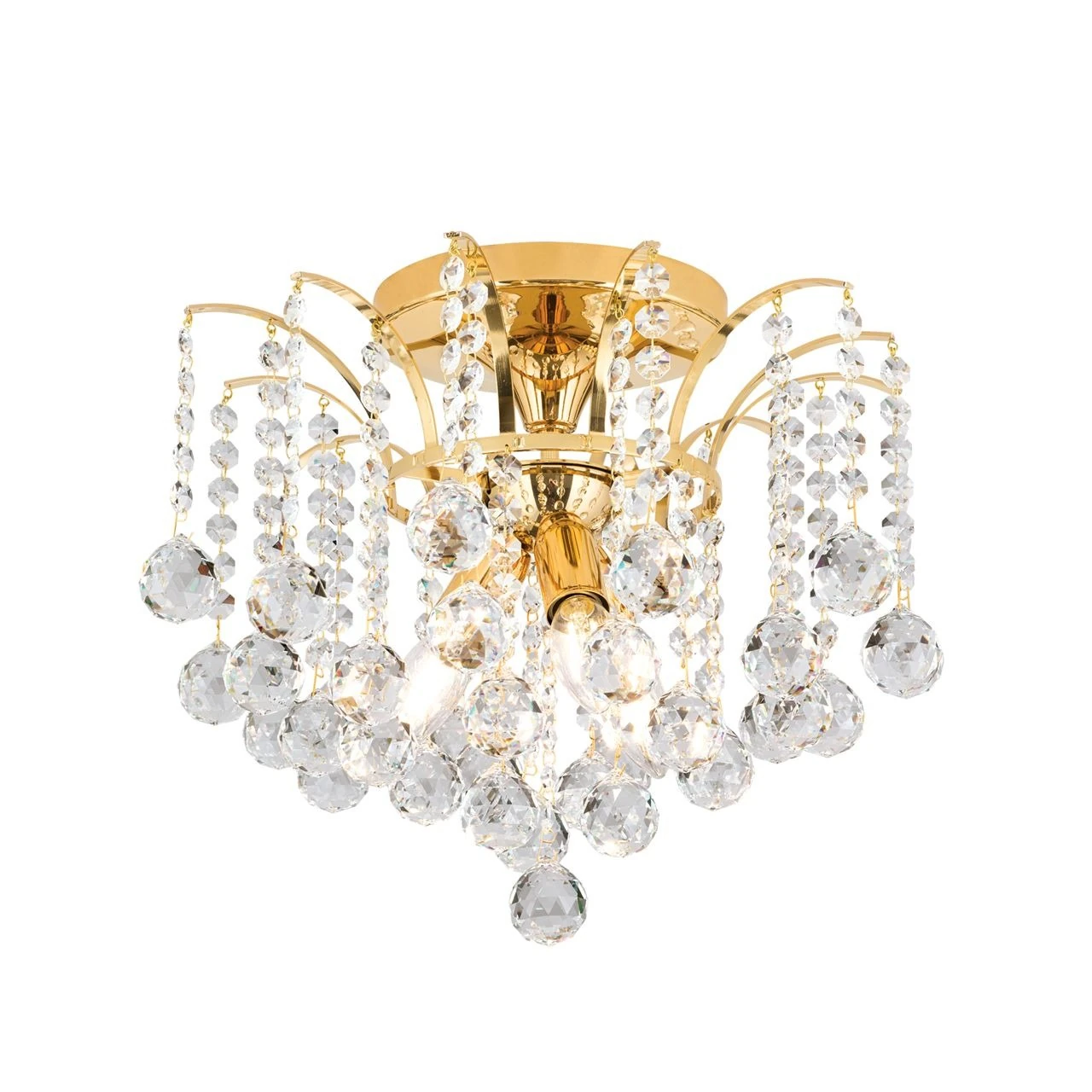 Plafonski luster KRISTALL KLASSISCH, sa 3 izvora svetla, 24-karatno pozlaćen - 4