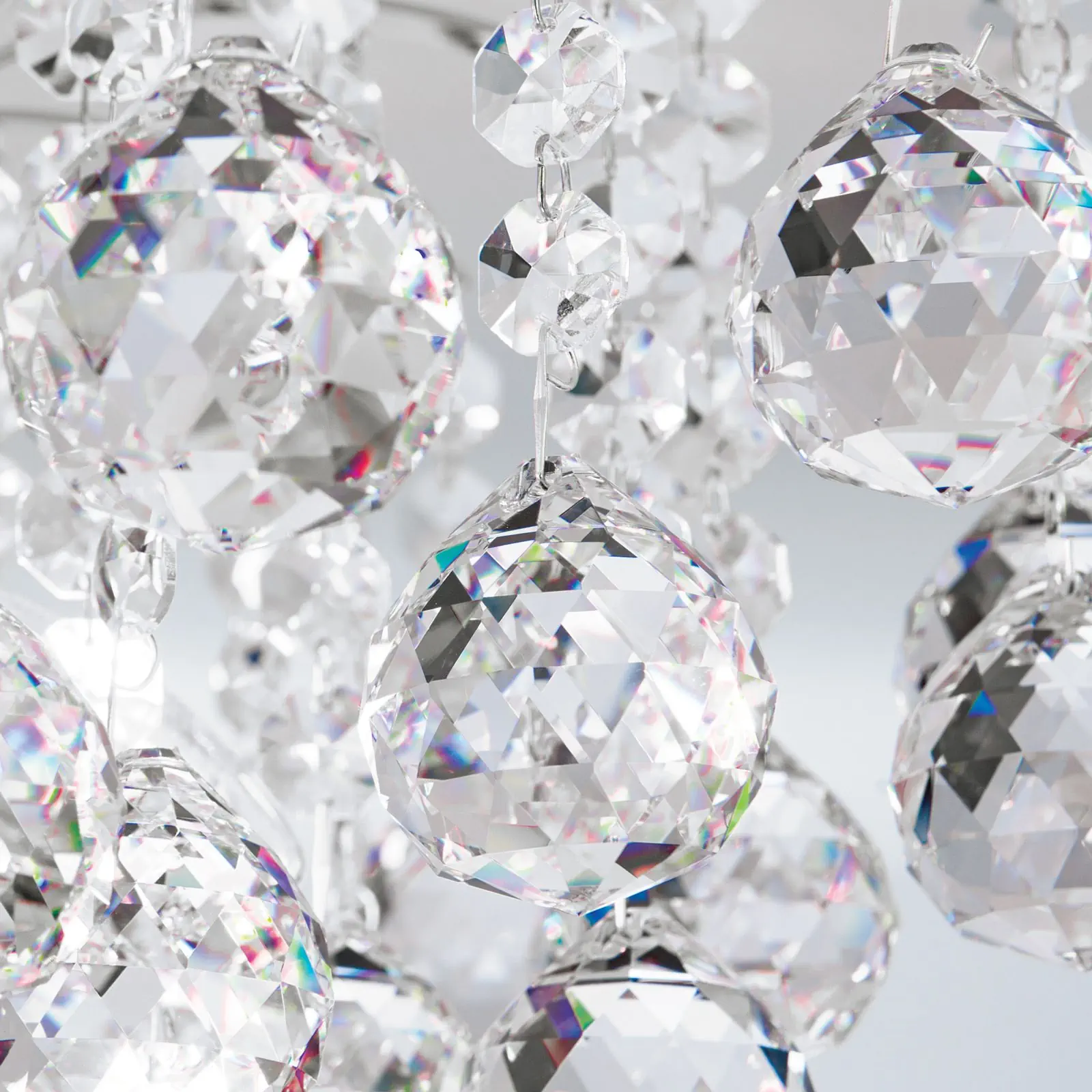 Plafonski luster KRISTALL KLASSISCH, sa 6 izvora svetla, hrom - 5