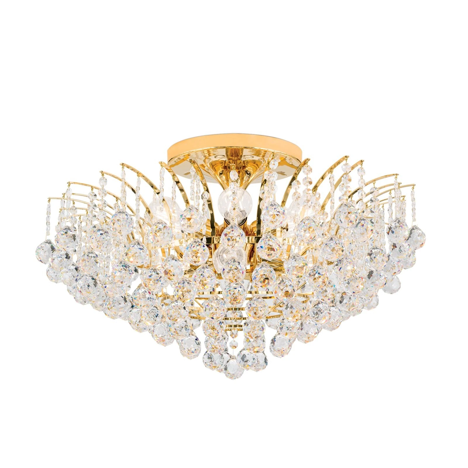 Plafonski luster KRISTALL KLASSISCH, sa 10 izvora svetla, 24-karatno pozlaćen - 4