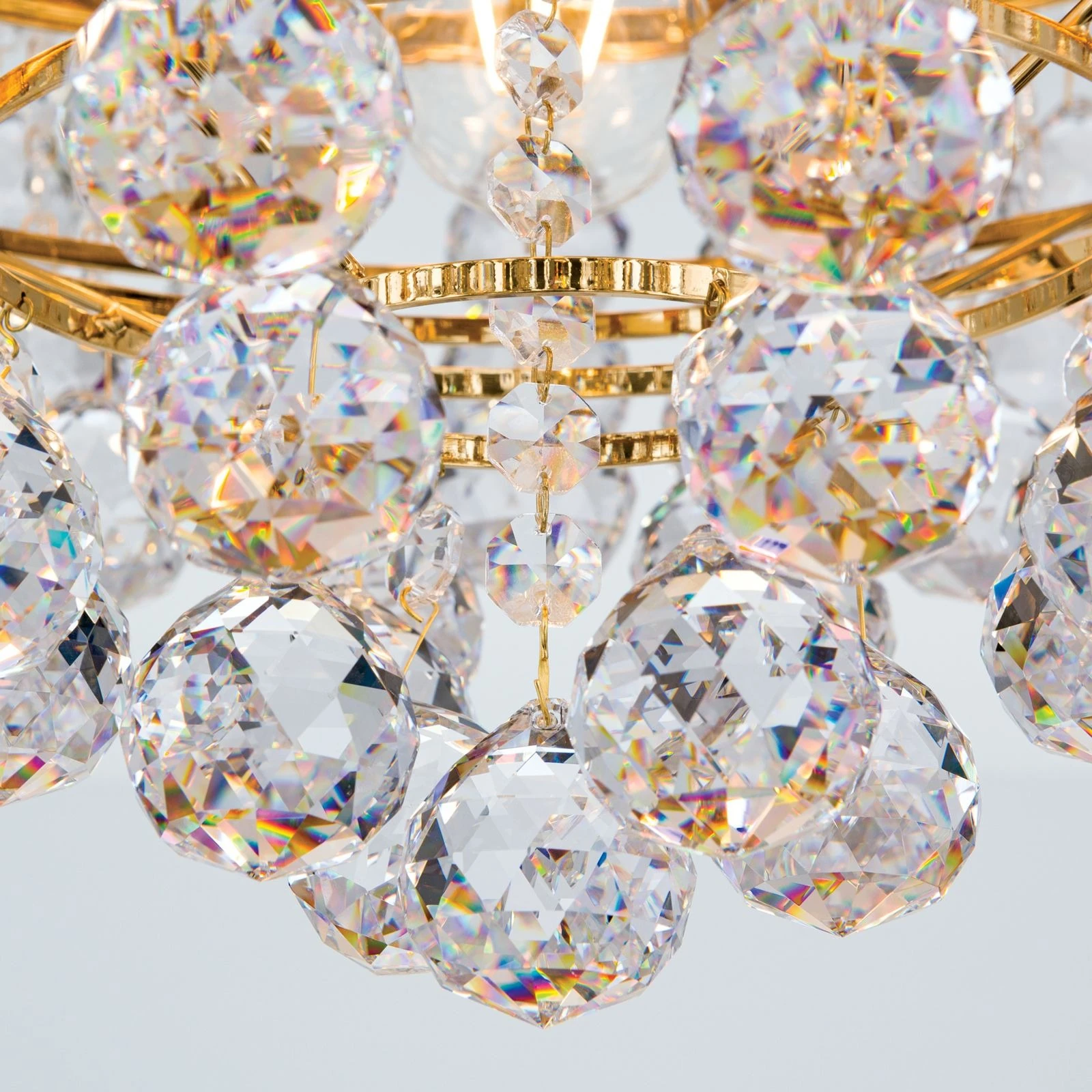 Plafonski luster KRISTALL KLASSISCH, sa 10 izvora svetla, 24-karatno pozlaćen - 6