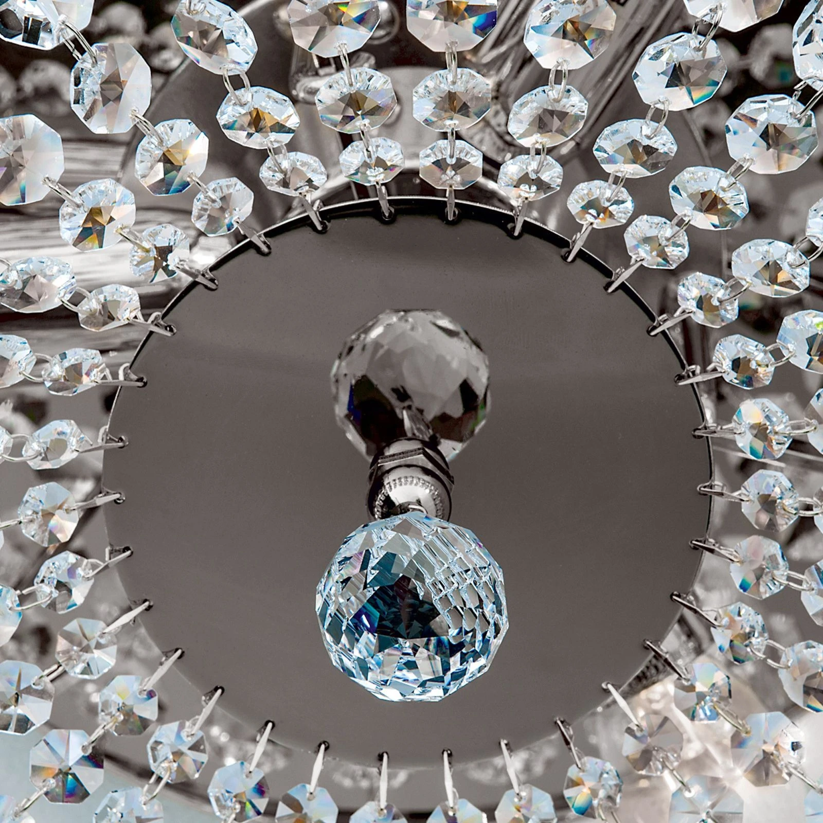 Plafonska lampa SHERATON, 3 izvora svetla, 35 cm, hromirana - 3