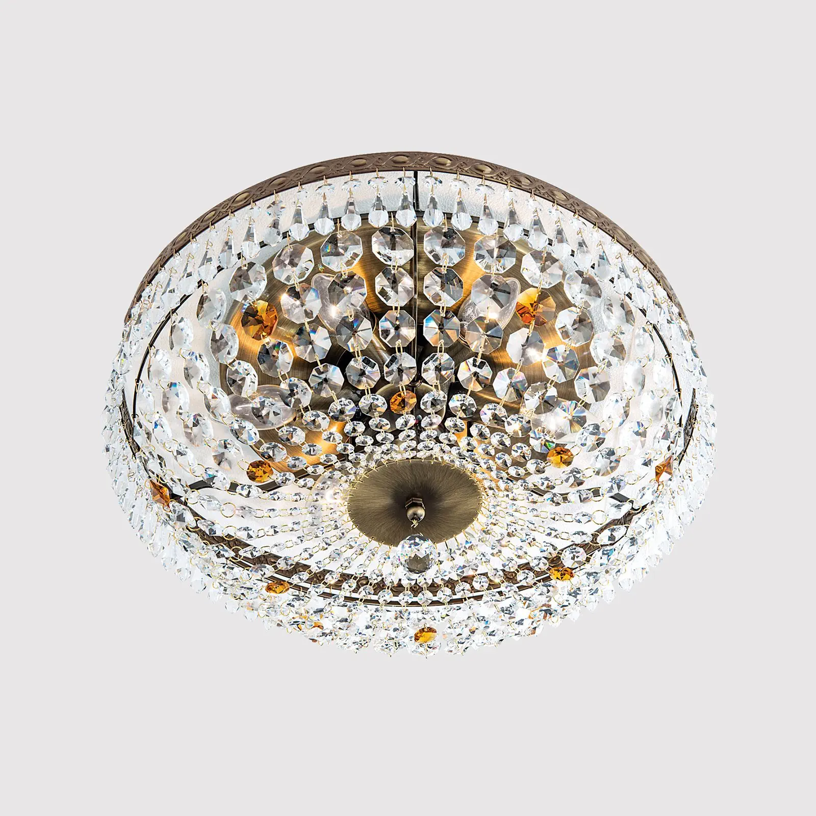 Plafonski luster SHERATON, patina, Ø 45 cm - 3