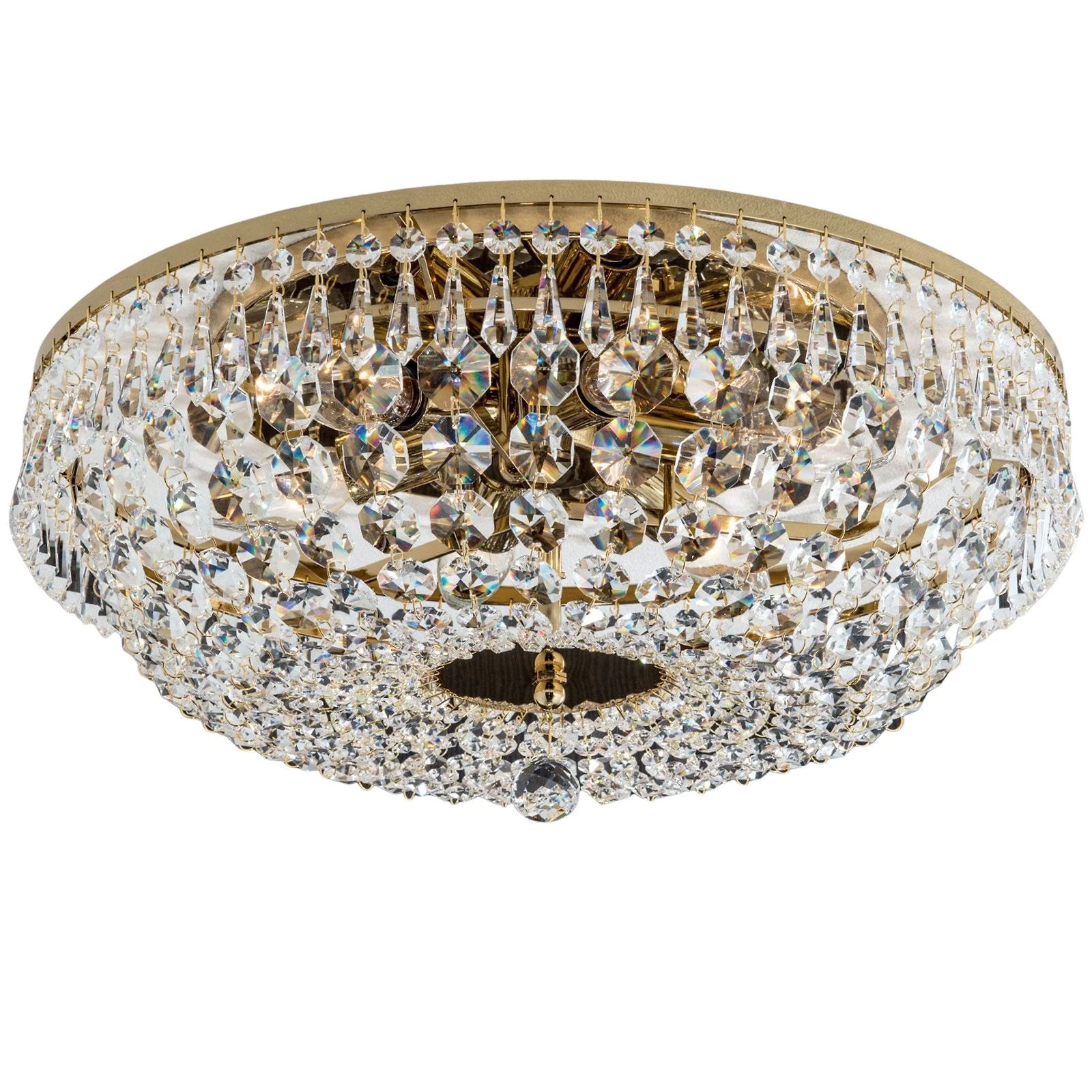 Plafonska lampa SHERATON, 6 izvora svetla, 45 cm, 24-karatno pozlaćena - 7