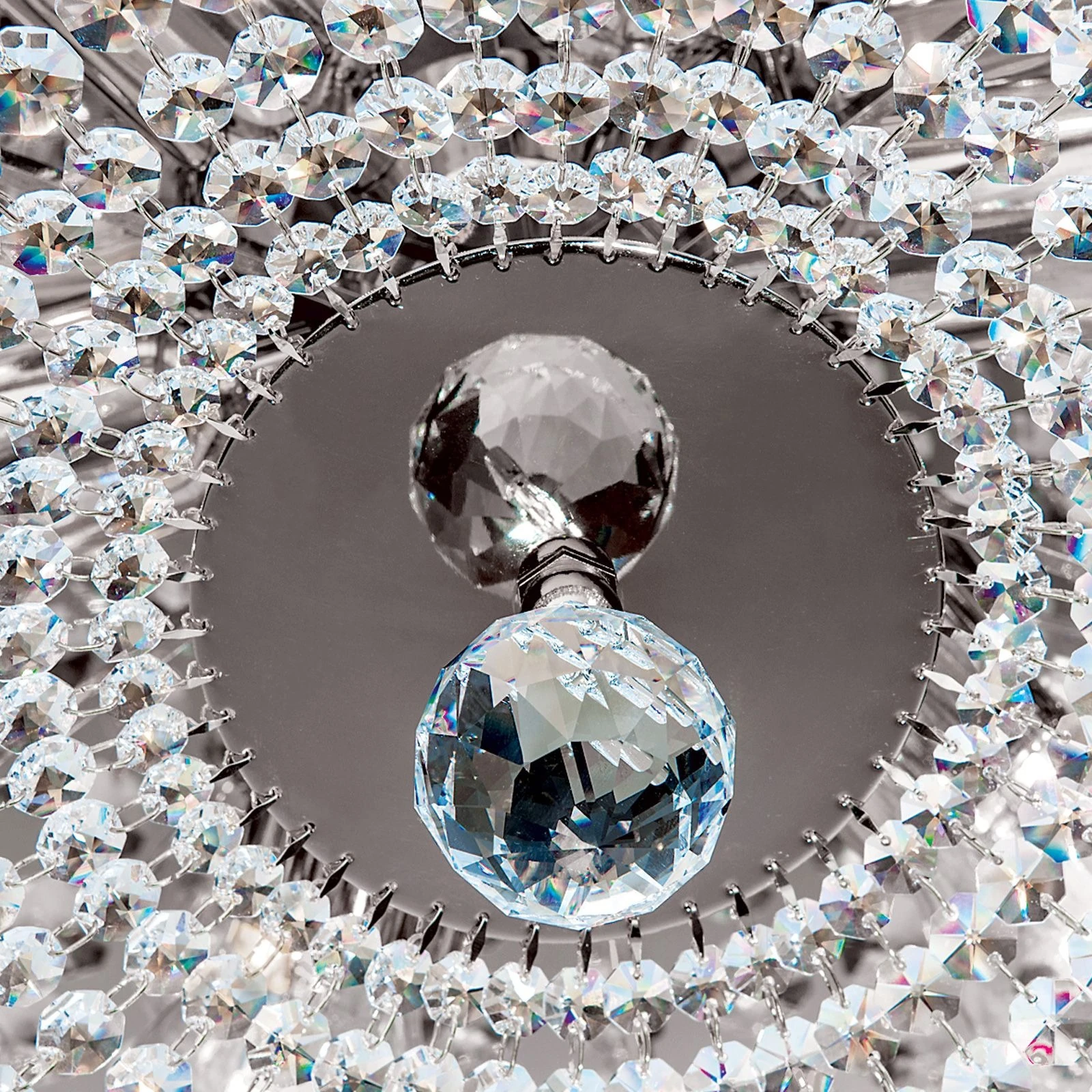 Plafonska lampa SHERATON, 6 izvora svetla, 55 cm, hromirana - 3